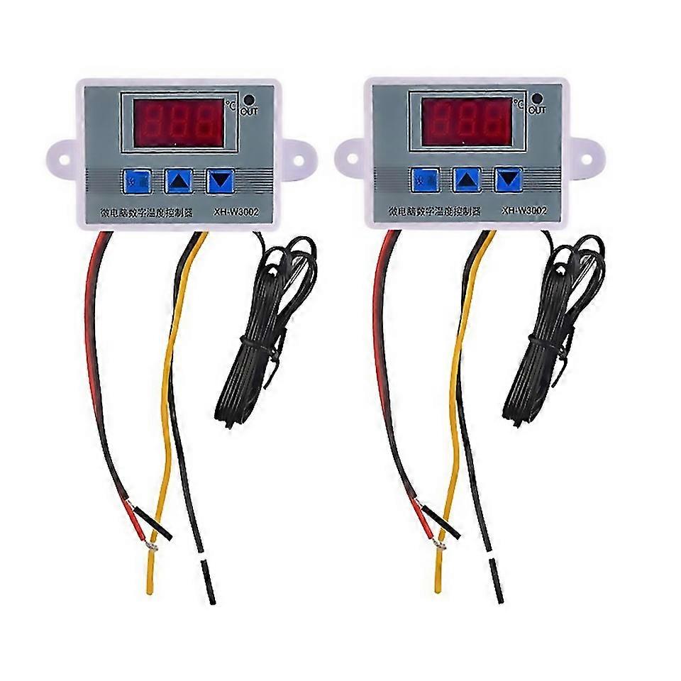 For 2pcs W3002 Digital Temperature Controller Microcomputer Thermostat Thermoregulator Heat Cool Tem