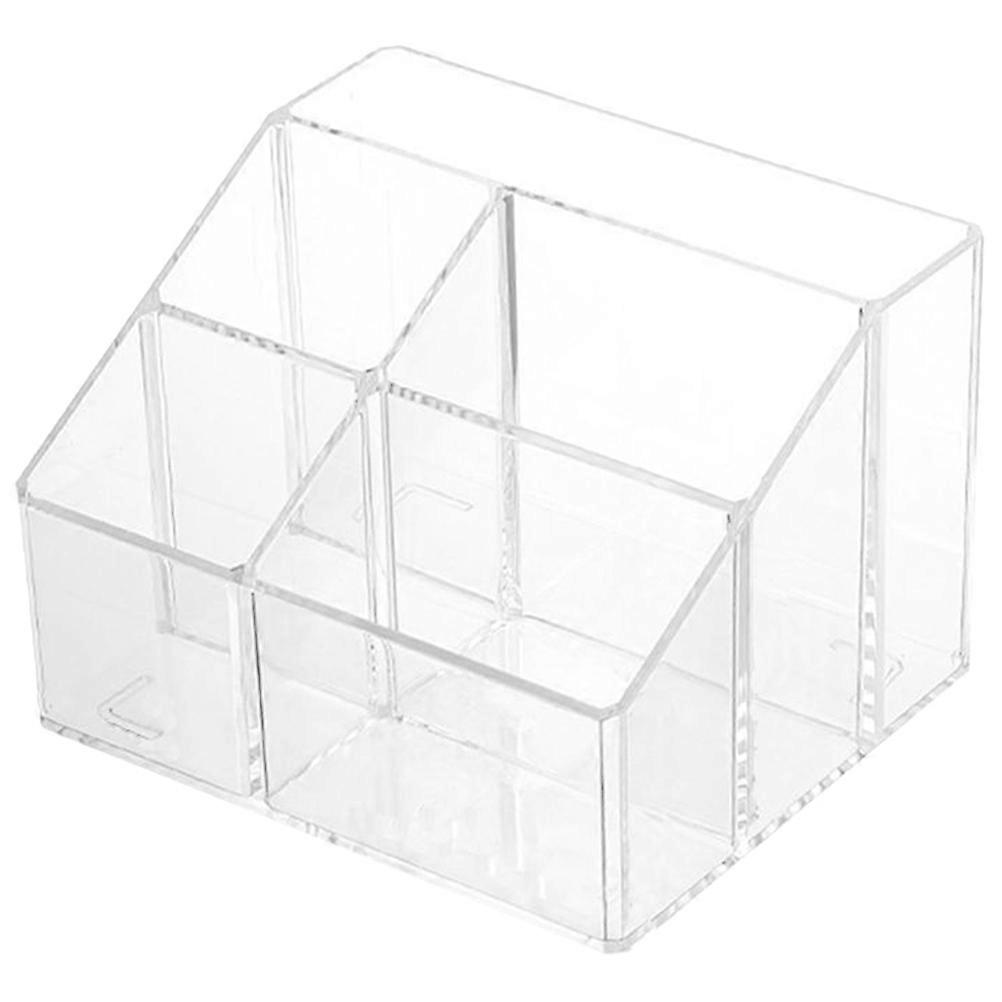Table Compartment Organizer for Storage Use 5Pcs Transparent Multi-Grid Box