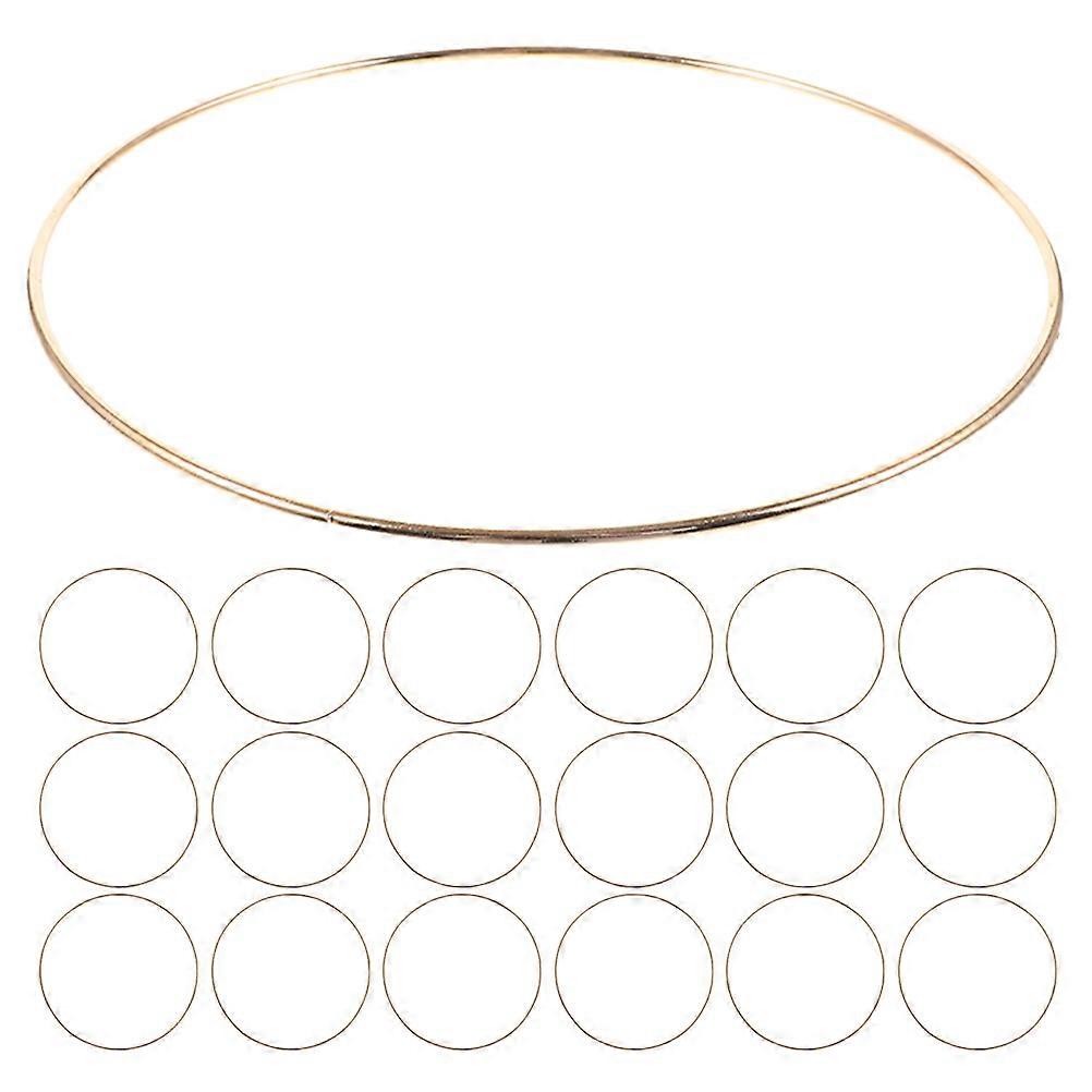 Dream Catcher Rings Metal Craft Hoops for Macrame 60Pcs in Golden
