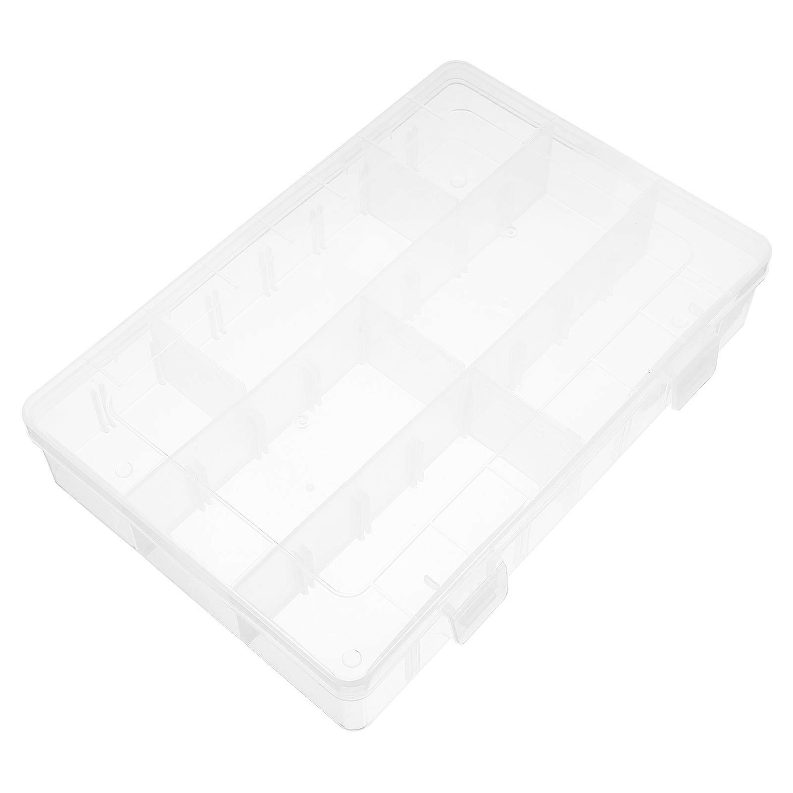 Art Supplies Organizer Transparent Storage Box for Pencil Case 2Pcs