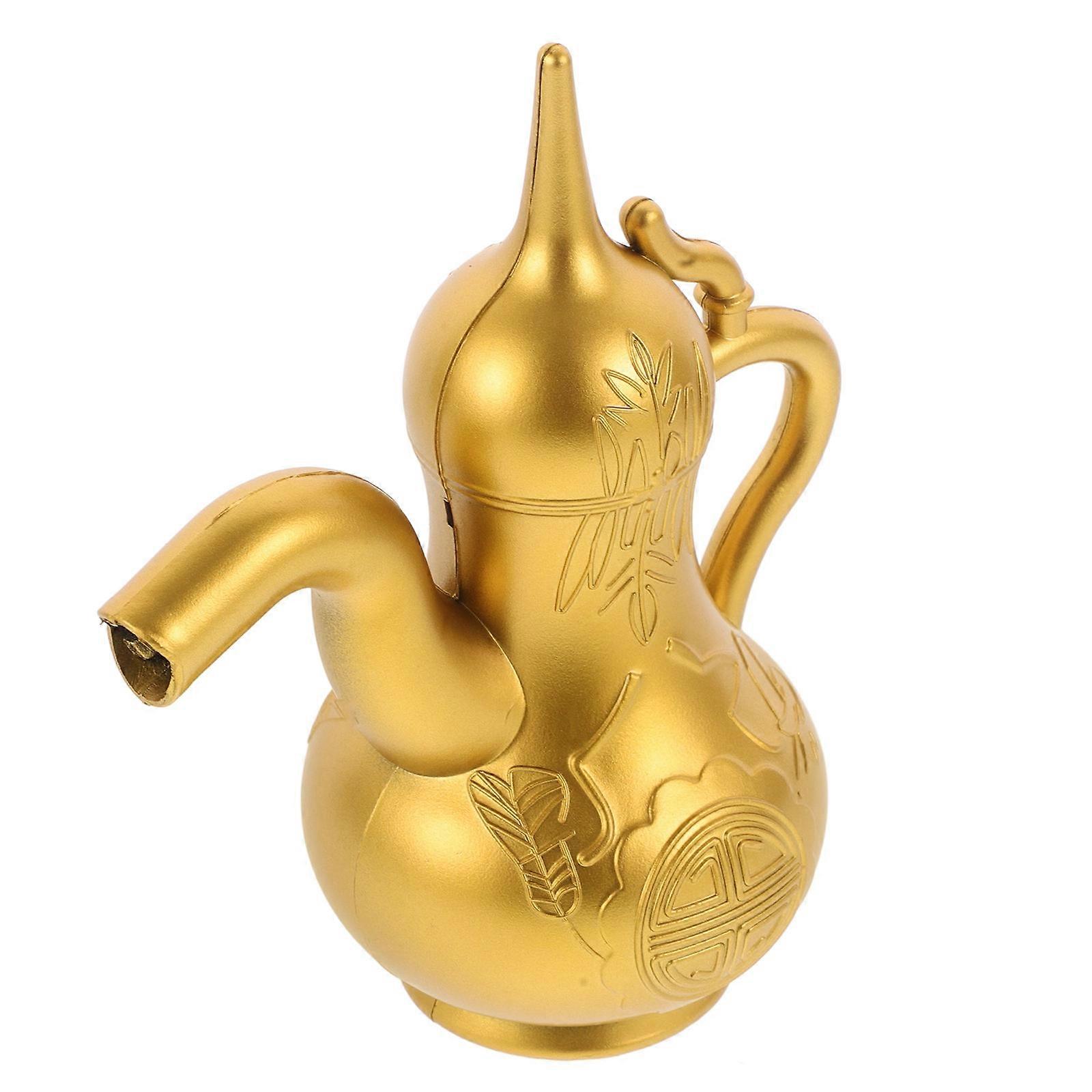 Floating Gourd Fountain Accessory for Yard Decor with 4Pcs Creative Ornament Set