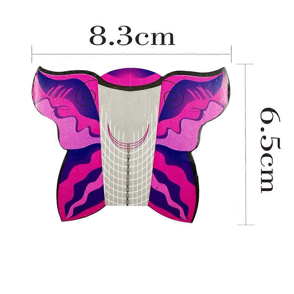Nail Tip Extensions Forms 100Pcs Nail Forms For Women Salon Use Multi Nail Extension Paper Guide