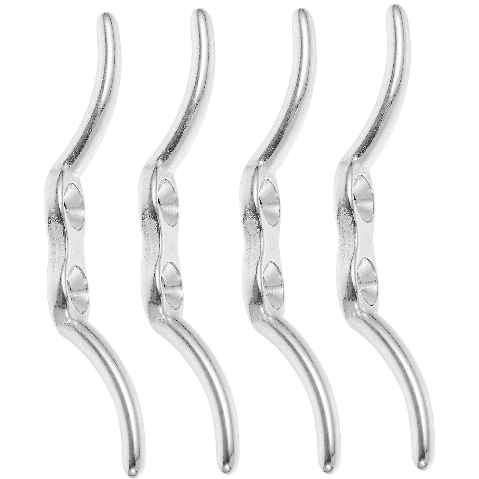 Blind Cord Holder for Window Shades 12Pcs Silver Rope Cleat Set