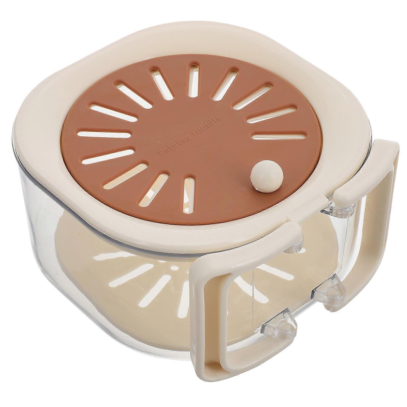 2Pcs Coffee Draining Basket With Innovative Lid For Efficient Rinsing And Filtering In Kitchen Use