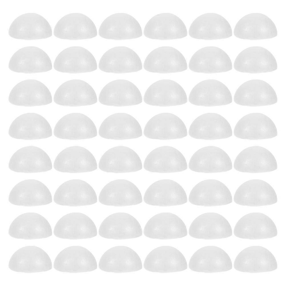 White Foam Balls Hemispherical Polystyrene for DIY Crafts 300Pcs