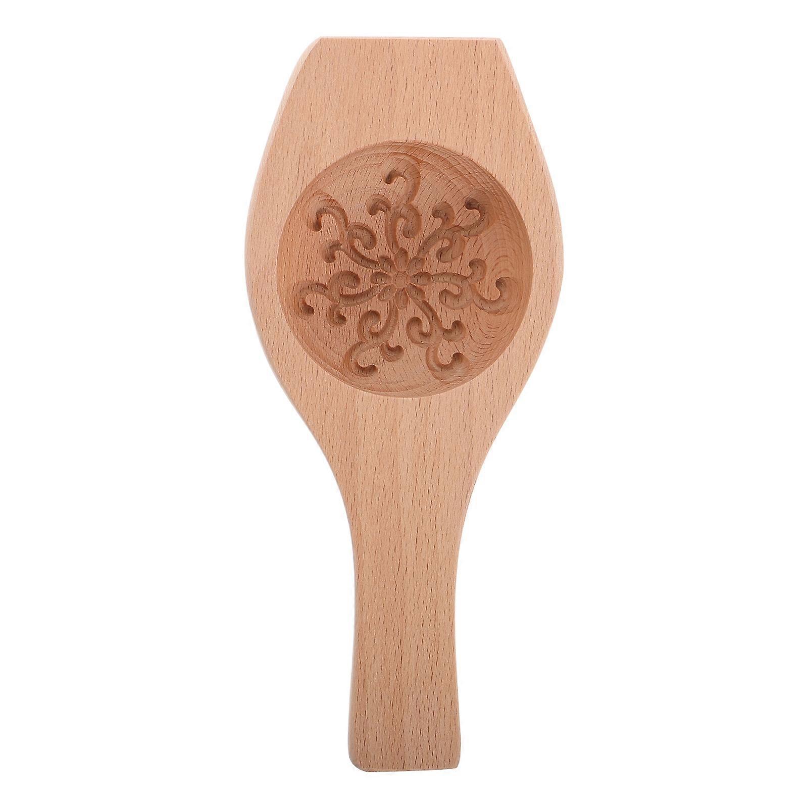 Wooden Mold 3Pcs For Flower Shaped Dumplings And Pastries Perfect For Kitchen Tool Home Users Baking Enthusiasts