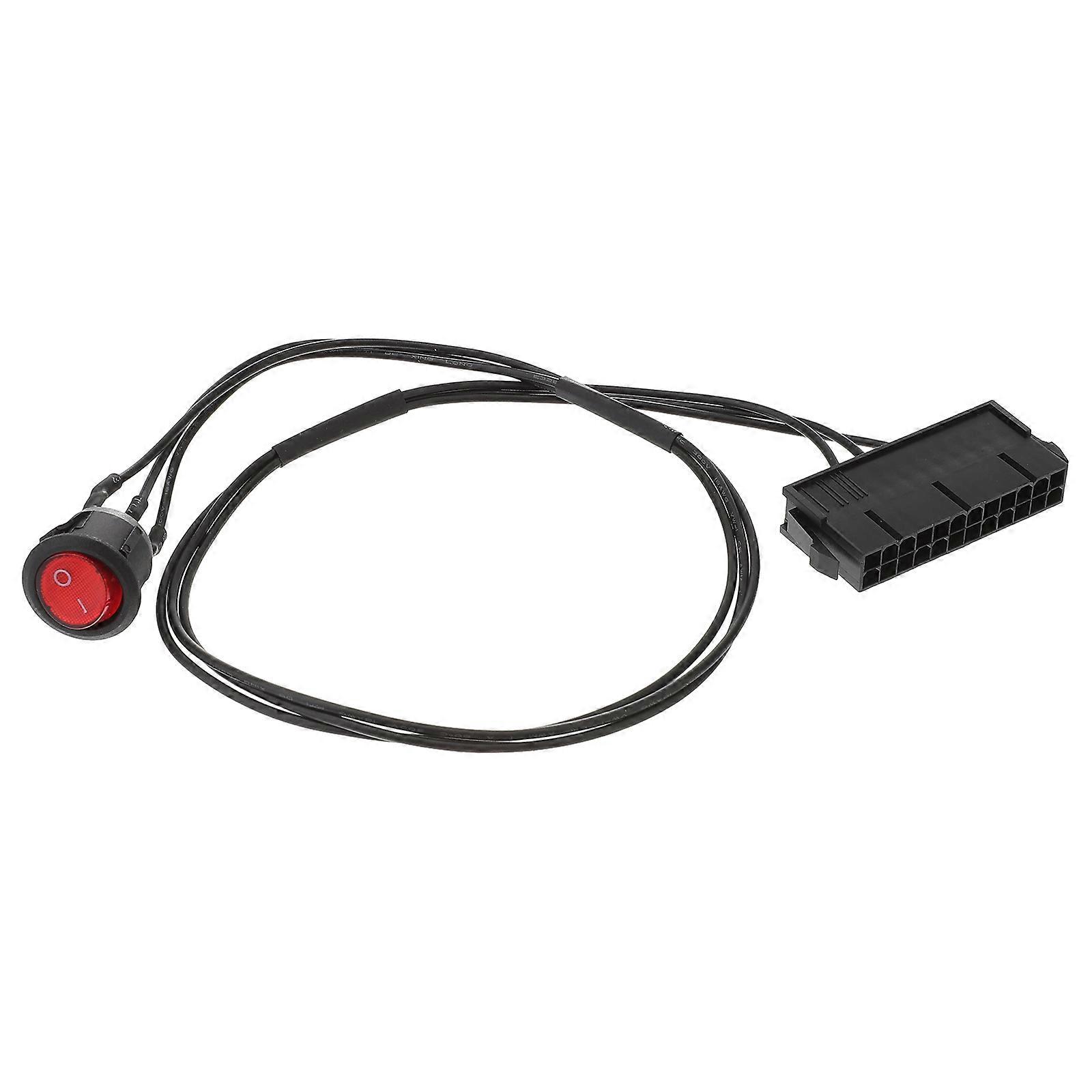 Power Supply Tester Motherboard Power Supply Starter Computer Maintenance Black Tin Copper 1Pack