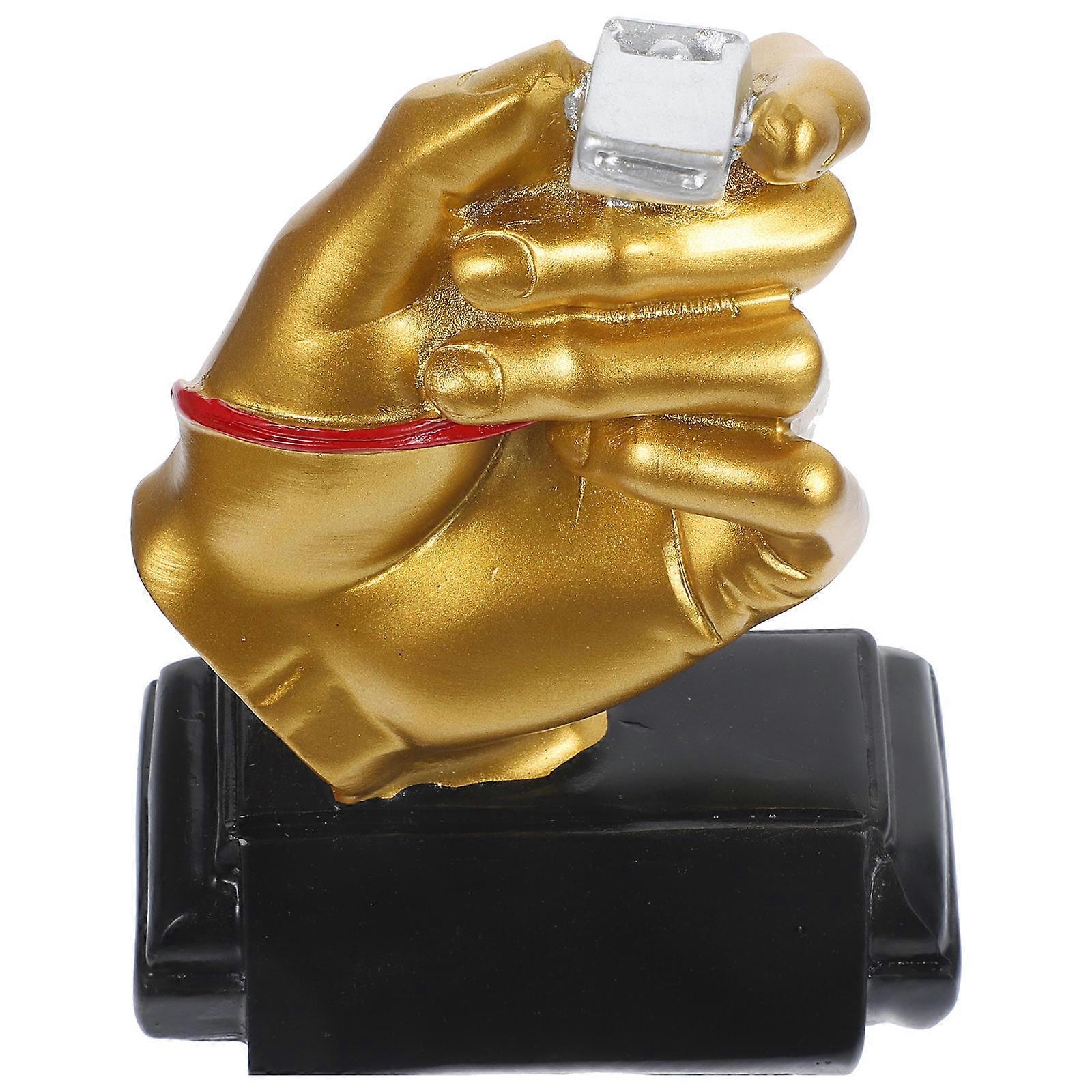 Whistle Trophy For Competitions And Festivals Featuring Novelty Design With Sturdy Resin Material In Golden Color 2Pcs