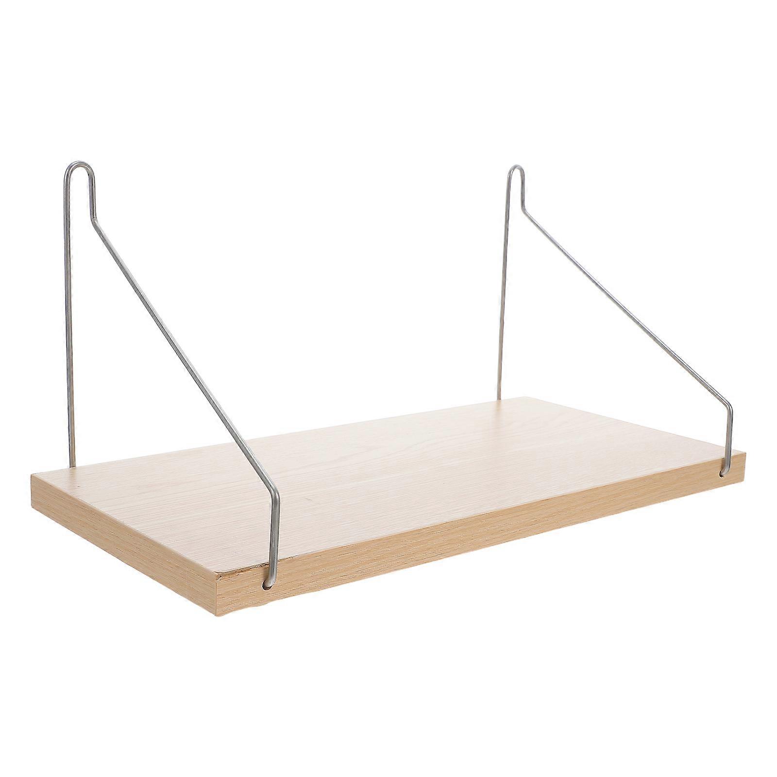 Modern Wall Mounted Floating Shelf for Organizing 2Pcs Wood Hanging Shelf