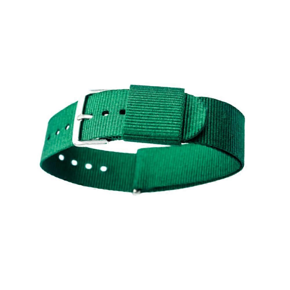 Simple Watchband Nylon Braided Strap for Smartwatch Use 2Pcs Green