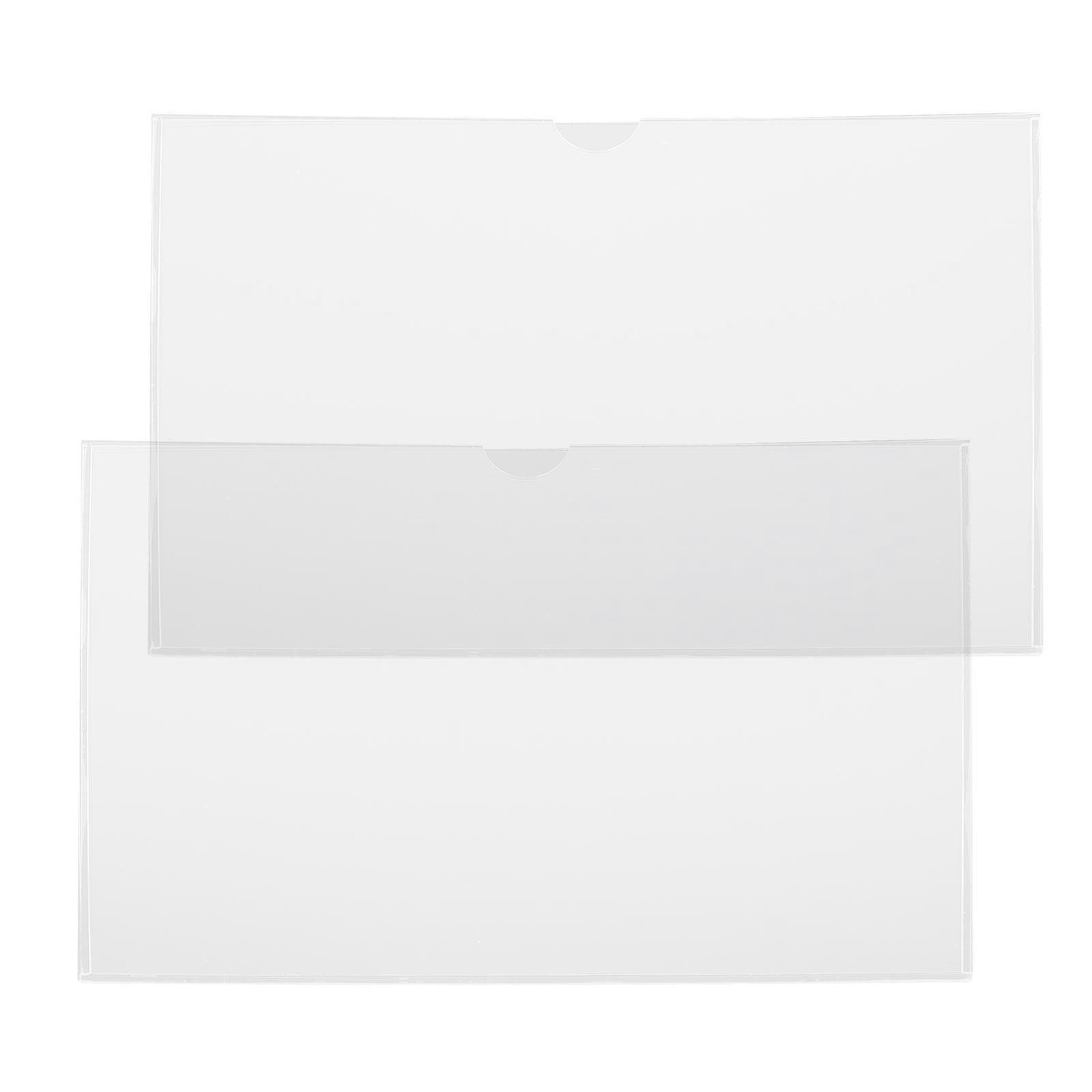 Clear Acrylic Label Holders for Display Use 6Pcs Transparent A4 Holders