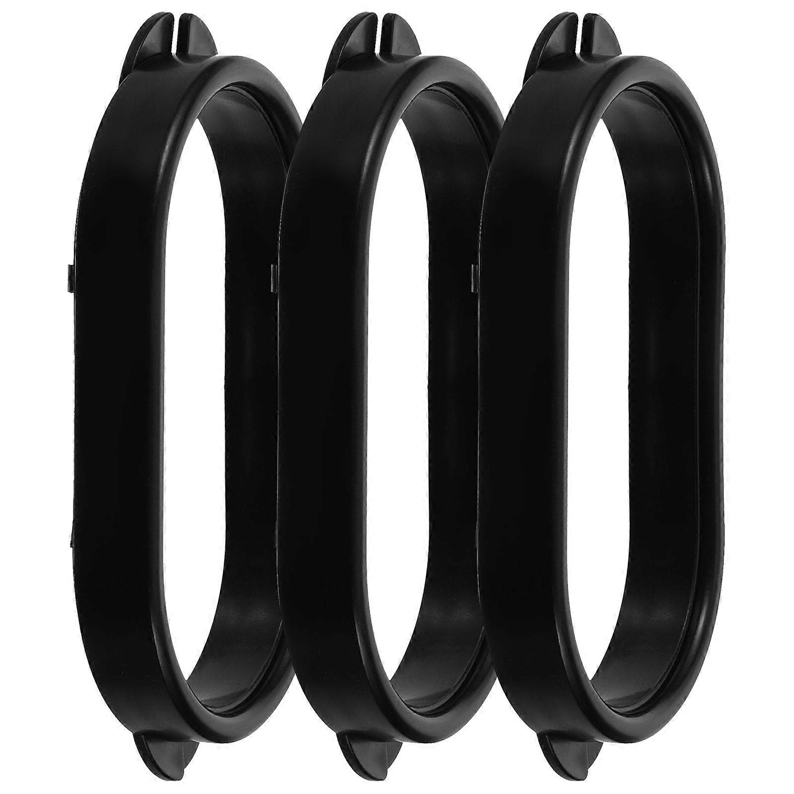 Trash Bag Rack 6Pcs Hanging Storage Solution for Vehicle Organization Black Durable ABS for Car Owners