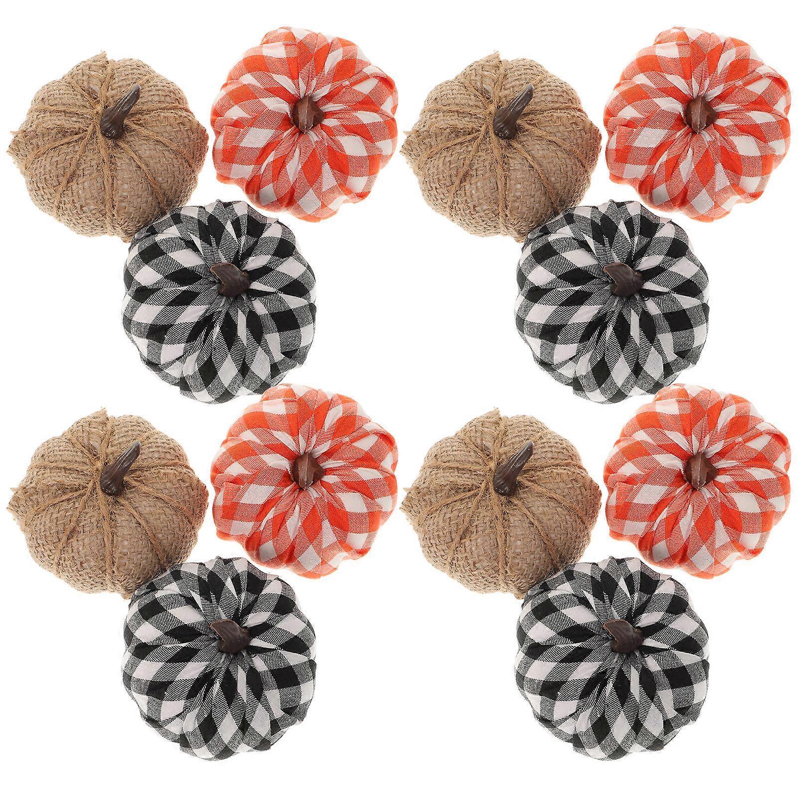 Decorative Foams Pumpkin Models for Decor 60Pcs Set