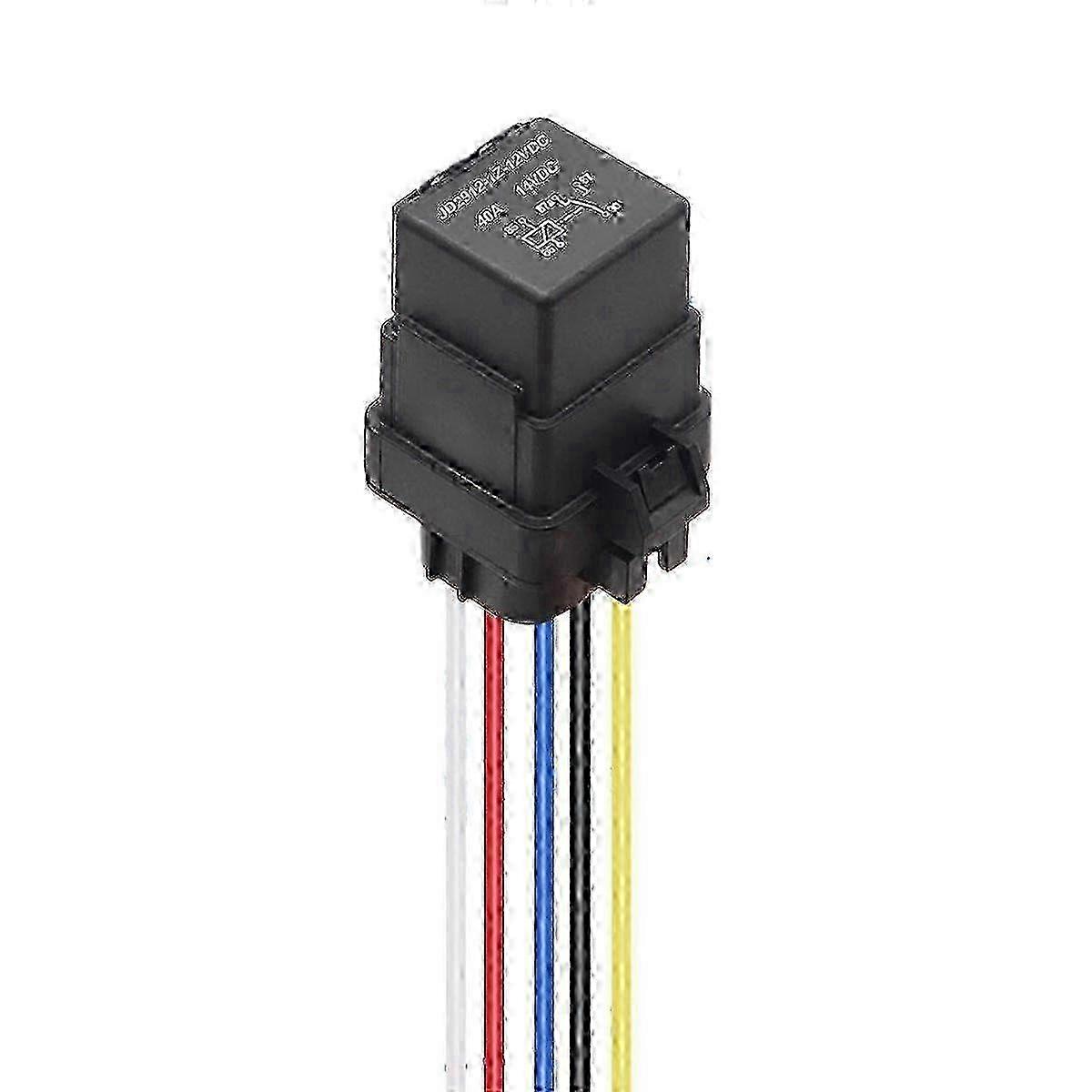 Waterproof 40A 12V 5 Pin Relay with Harness & Socket for Automotive JD2912-1Z-14VDC hwy