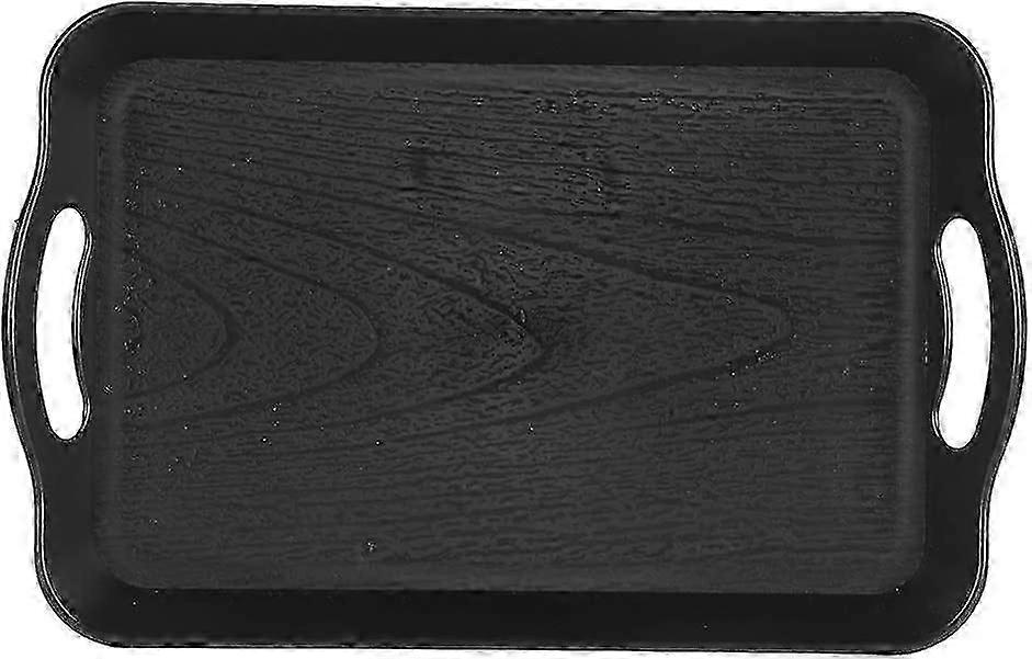 Rectangular serving tray, plastic tray with handles for buffet, fast food and fast food