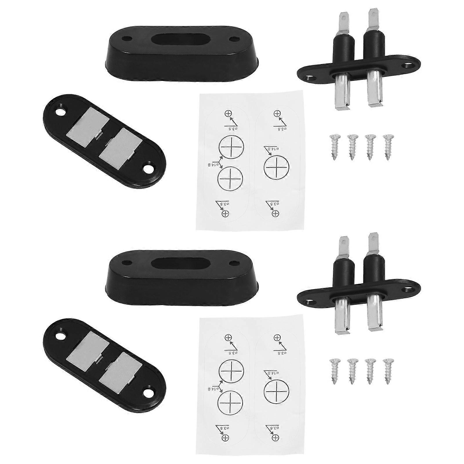 Car Sliding Door Contact Switch 2Pcs Power Lock Actuators with Iron Material