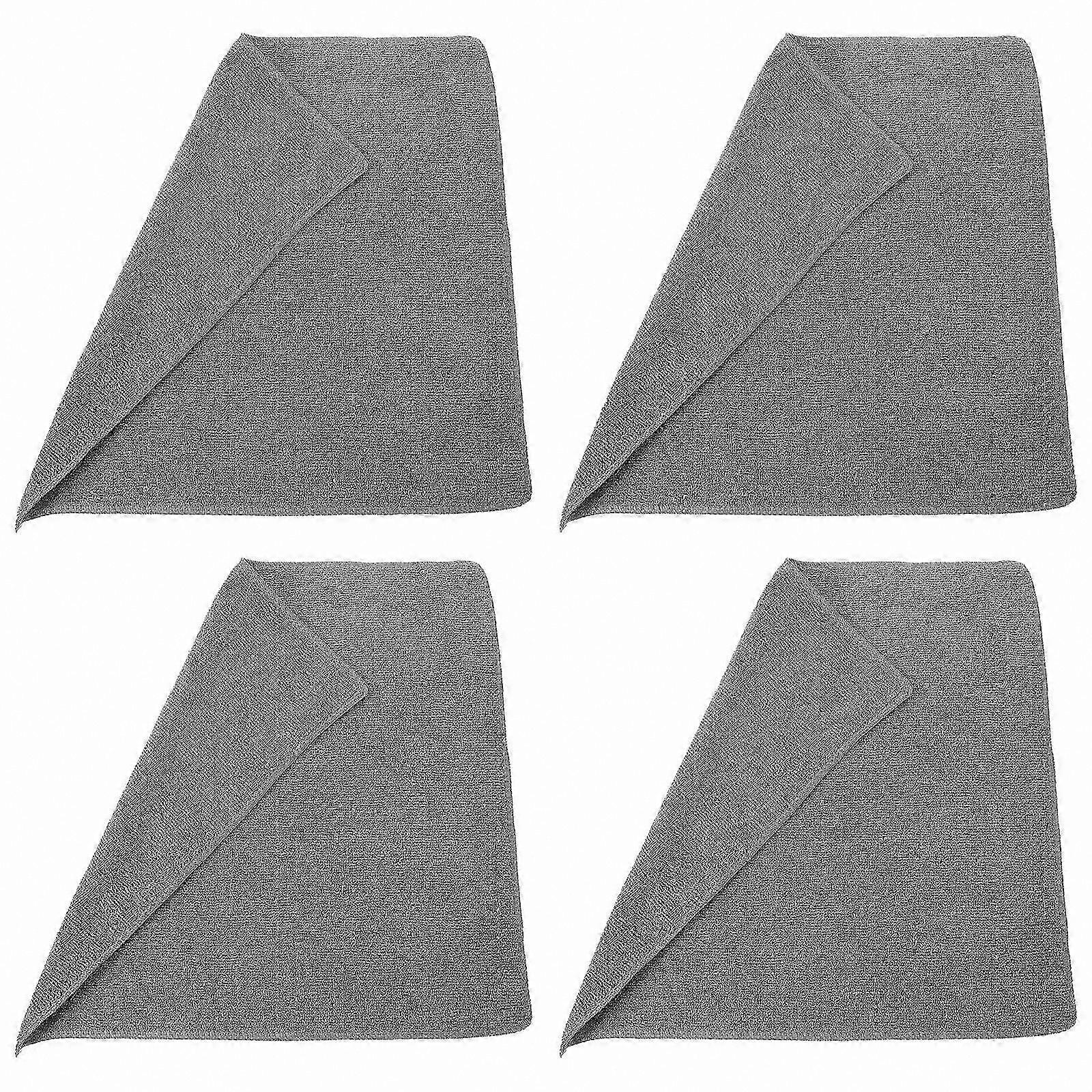 10-Pack Microfiber Cleaning Cloths, Non-Scratch Absorbent Towels for Home and Vehicle Use, Grey