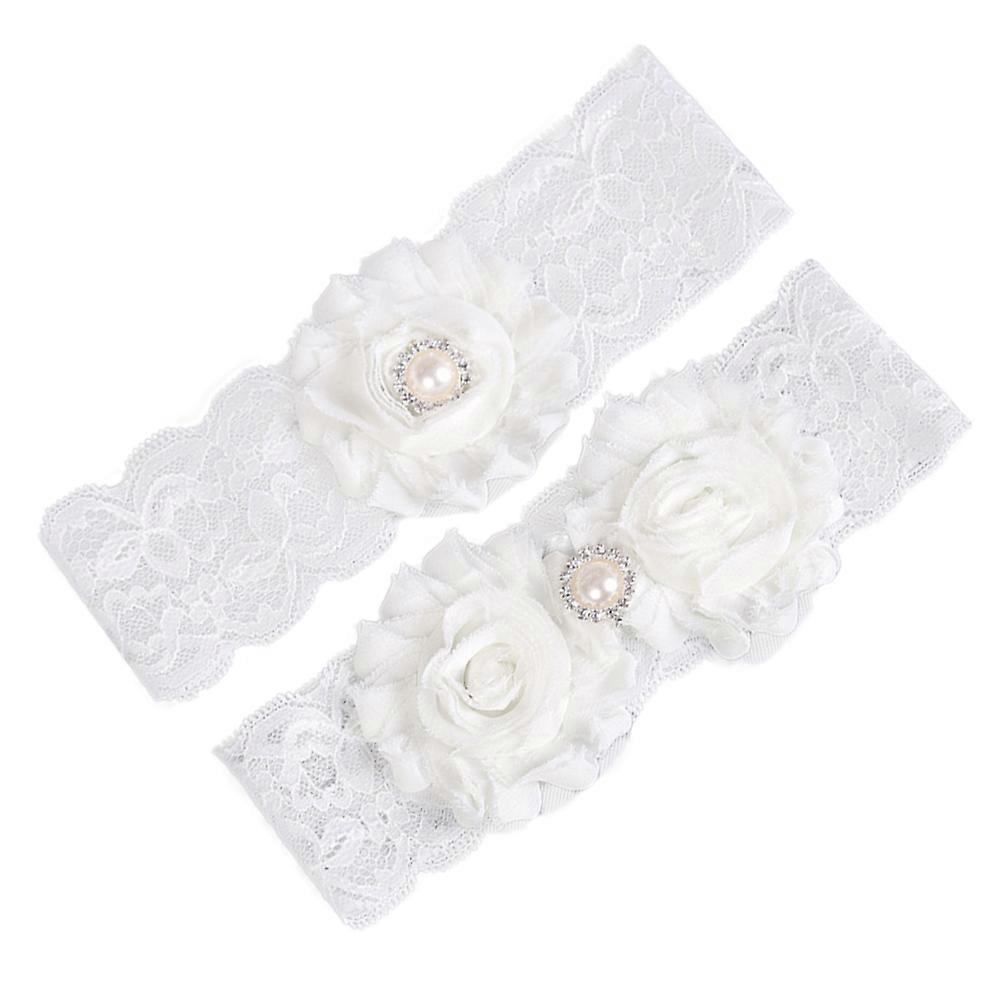 Wedding Flower Garters Bride Leg for Bride Set 4Pcs