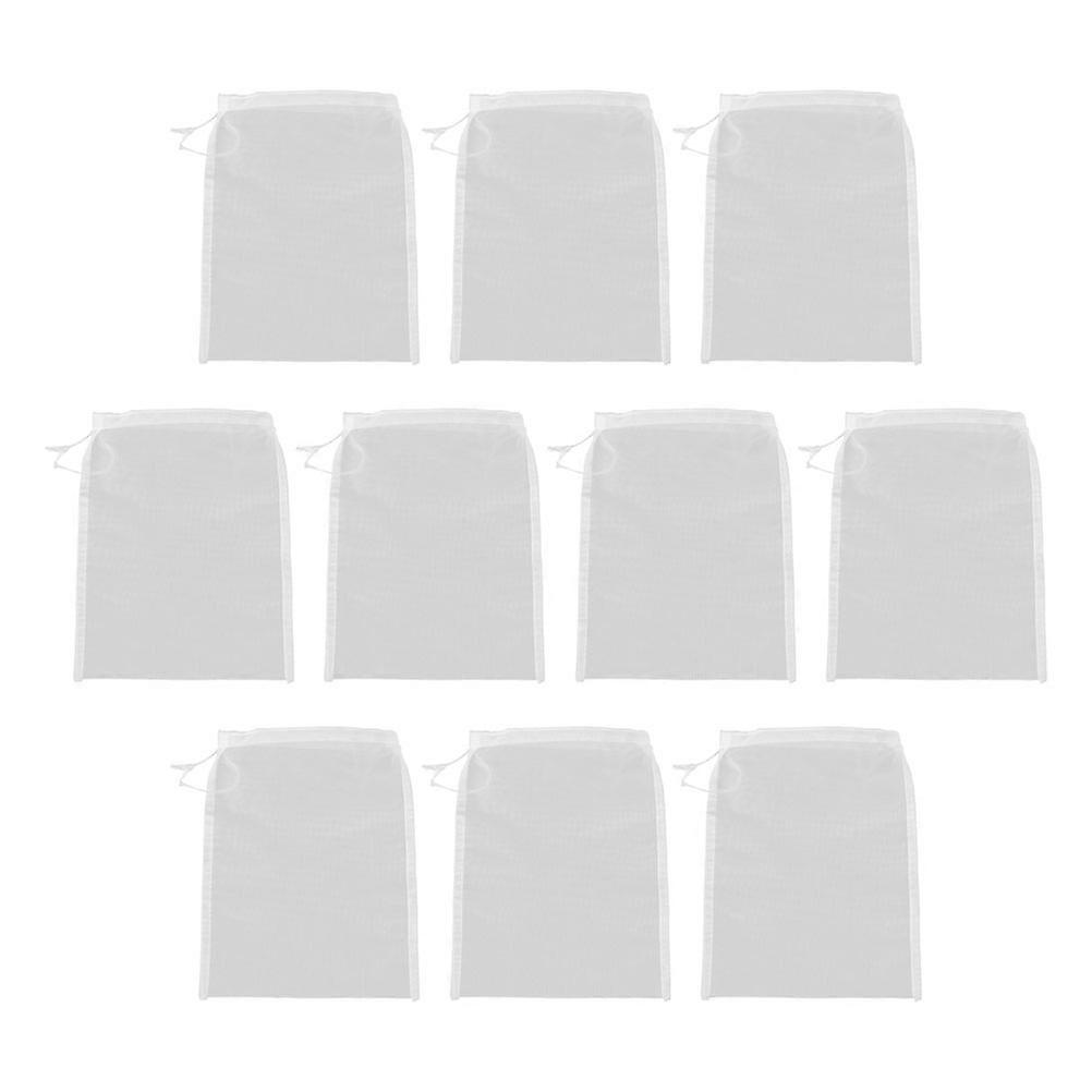 10Pcs Non Woven Tea Filter Bags White Rectangular Bags Suitable For Home Brewing Kitchen Use Designed For Beverage Filtration