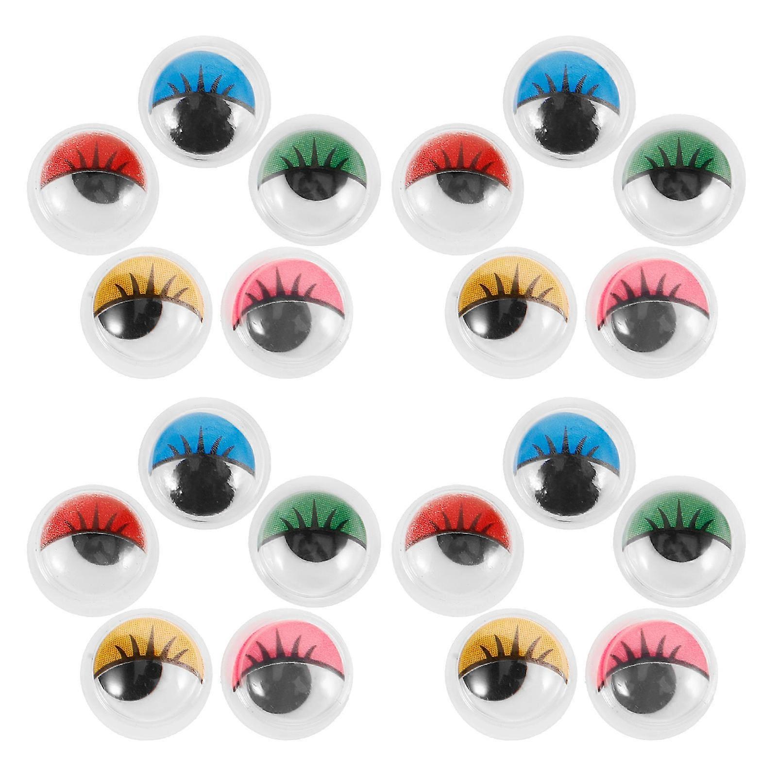 Wiggle Eyes Plastic Colorful DIY Crafts for 200Pcs Creative Use