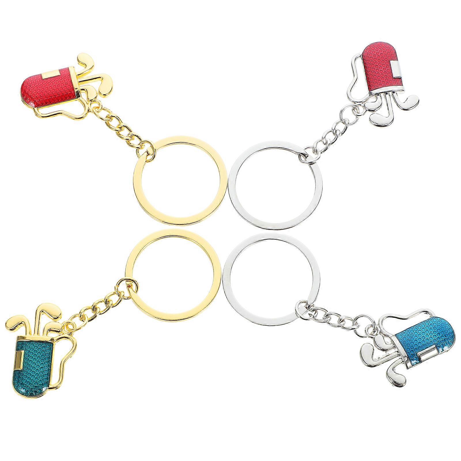 Key Ring Golfing Basket Creative Key Holder for Decoration 12Pcs