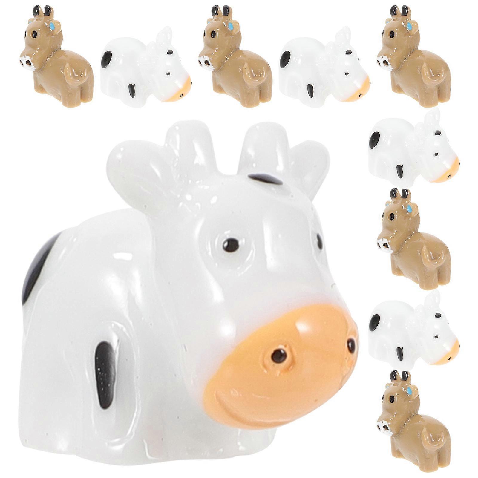 Mini Cow Figurine Resin Model for Wedding Use 50Pcs Set