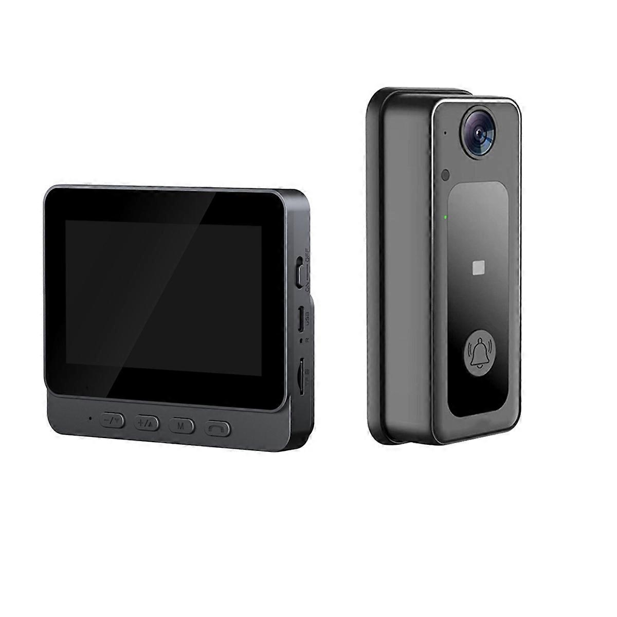 Sonnette vidéo sans fil Tuya HD avec écran de 4,3 pouces