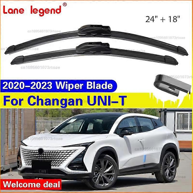 Applies to For Changan UNI-T UNI T  2020 2021 2022 2023 Car Front Wiper Blades Windshield Windscreen Window U J Hook 24"+18" Car Accessorie