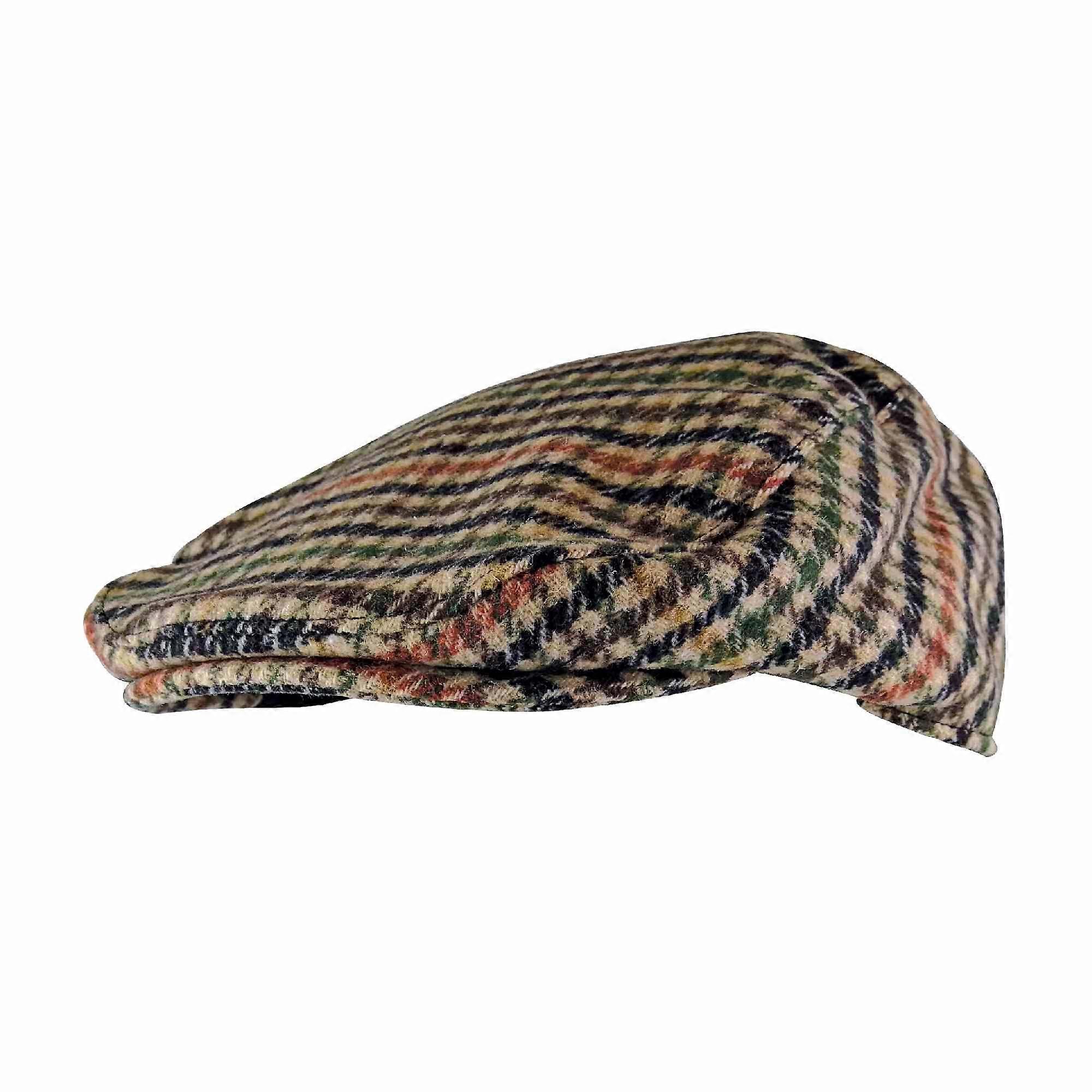Sock Snob - Mens Plaid / Checked Wool Blend Flat Cap