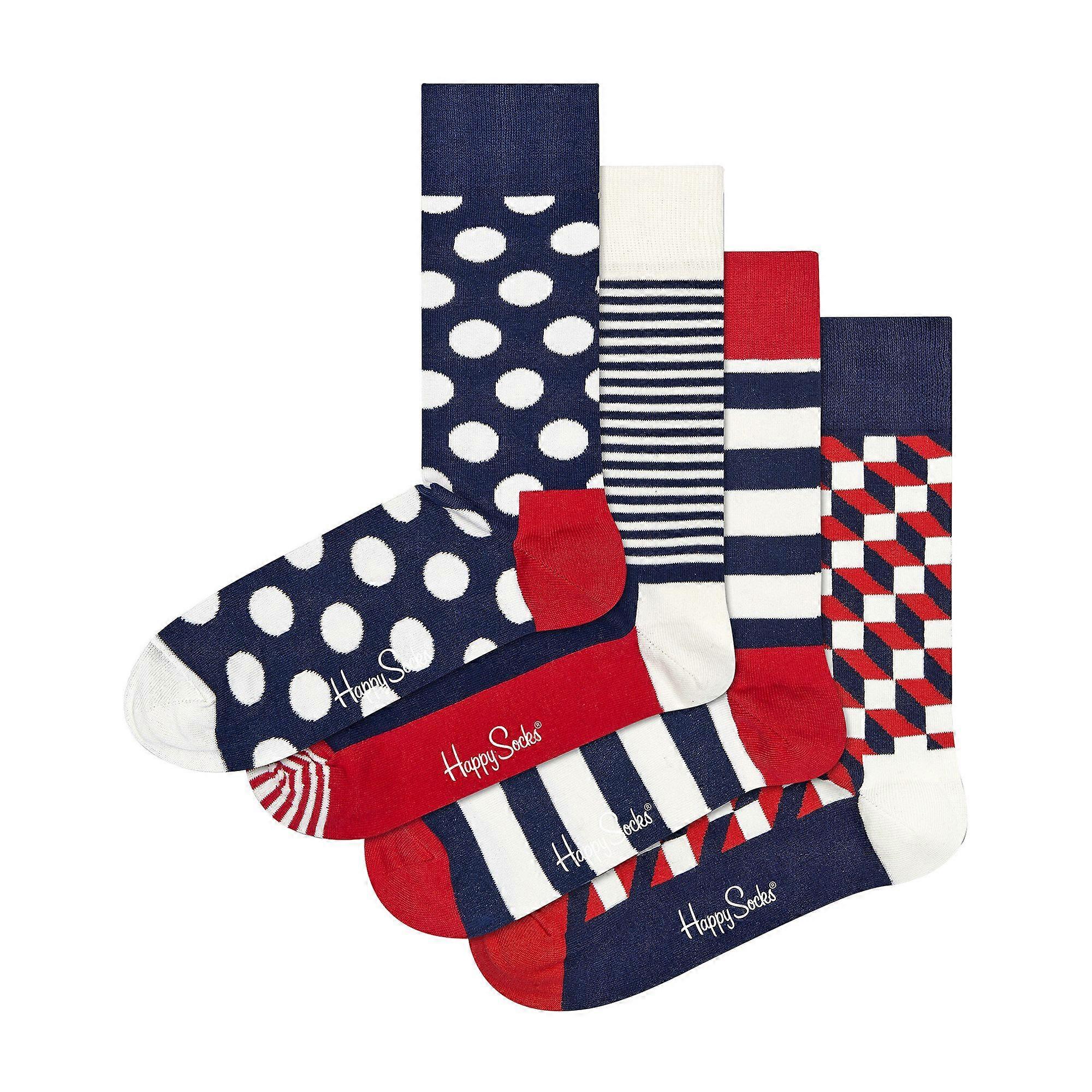 Happy Socks - 4 Pack Classic Gift Set Unisex Socks