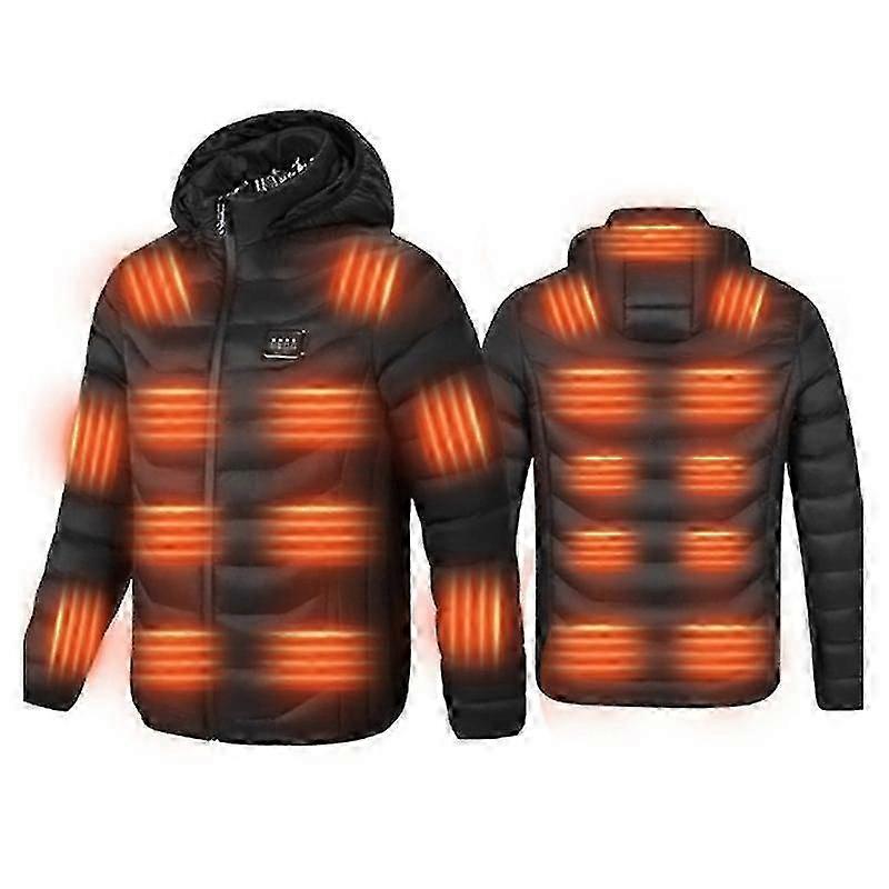 Giacca riscaldata per uomo, cappotto riscaldato elettrico softshell idrorepellente