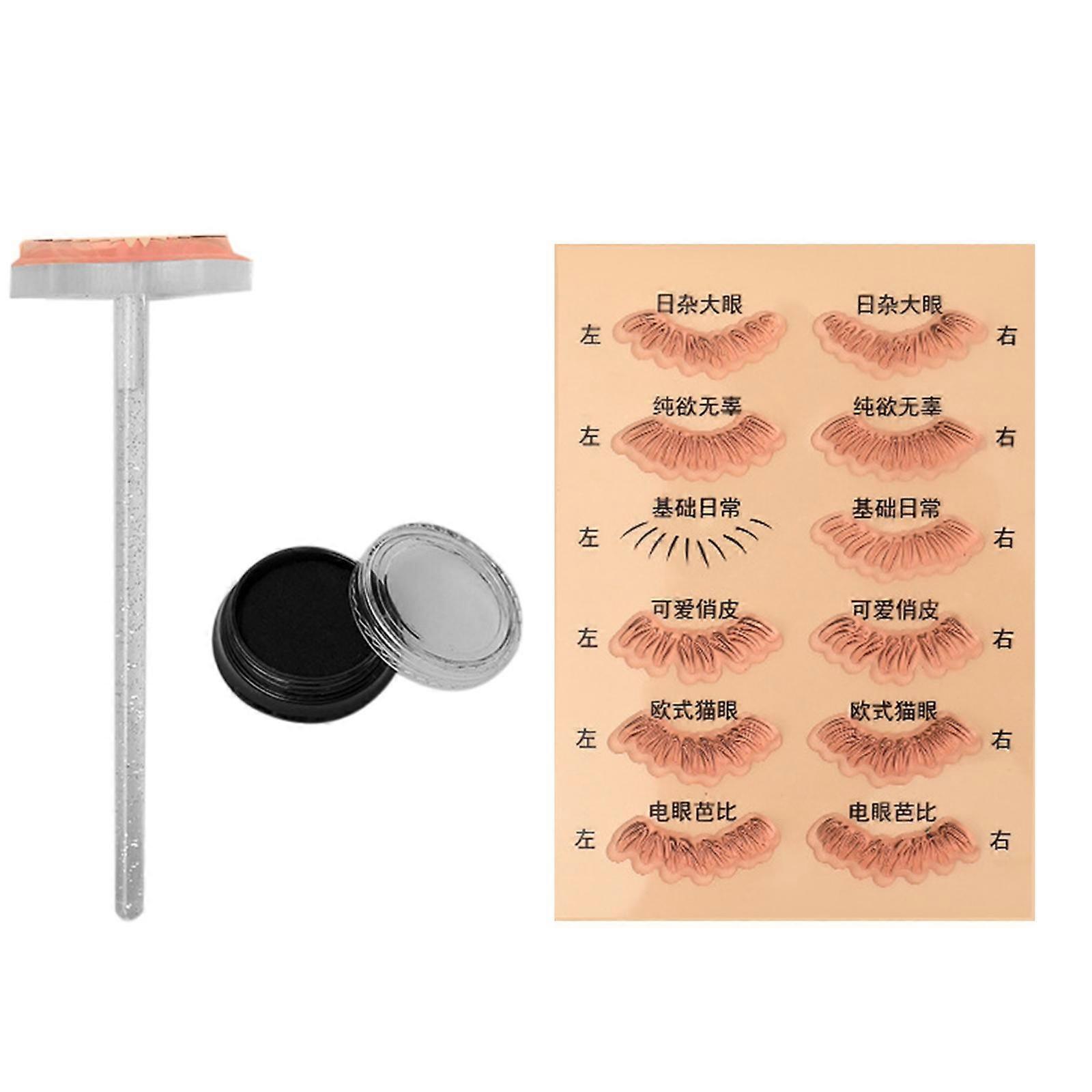 Lazy Quick Makeup under Eyelash Template Eyelash Stamps Stencil for Exercise