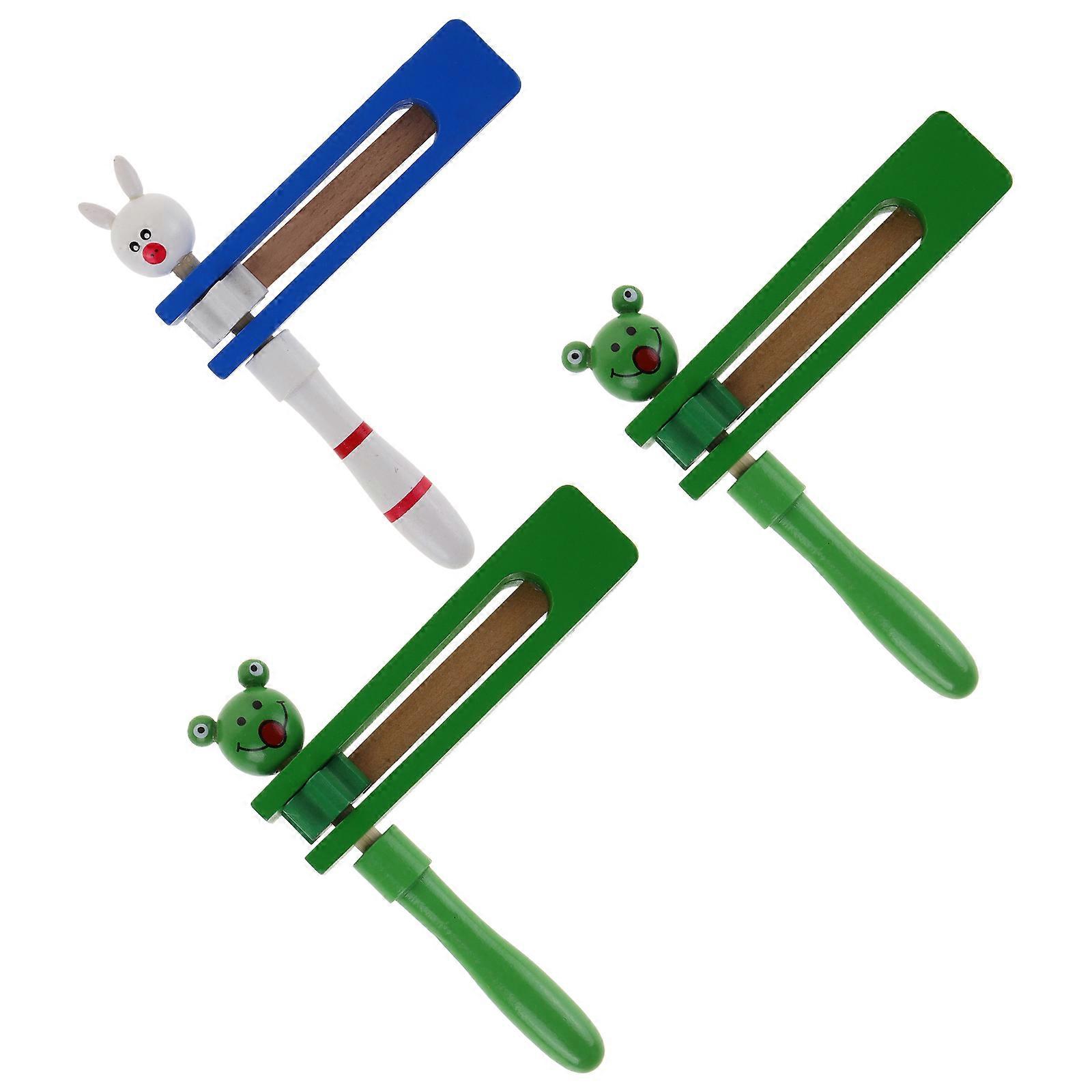 Music Instrument Castanet Wooden Castanet for Kids 6Pcs Set