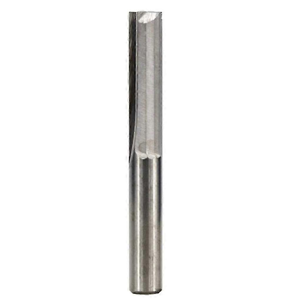 2 Flute Straight Slot Milling Cutter with 6mm CNC Shank Router Bit for Engraving, Milling, and Carving - Silver 6x25mm CNC Router Tool