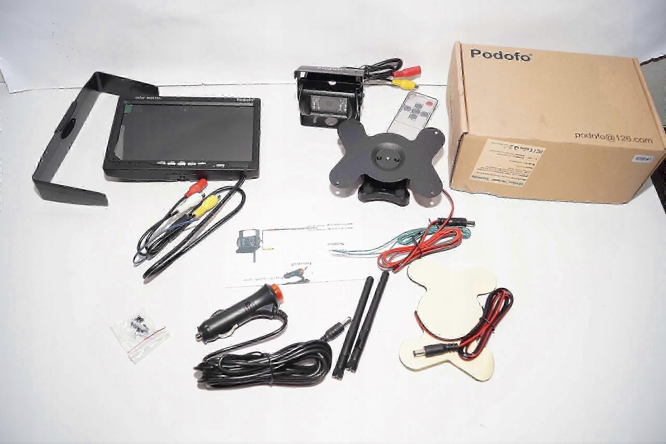 3695 Podofo Wireless Reversing Camera 7-inch Hd Tft Lcd Monitor 2025