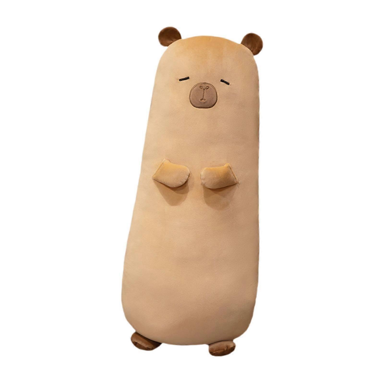 Long Capybara Pillow For Adults Capybara Shaped Body Pillow Throw Cushion Family Friendly Plush