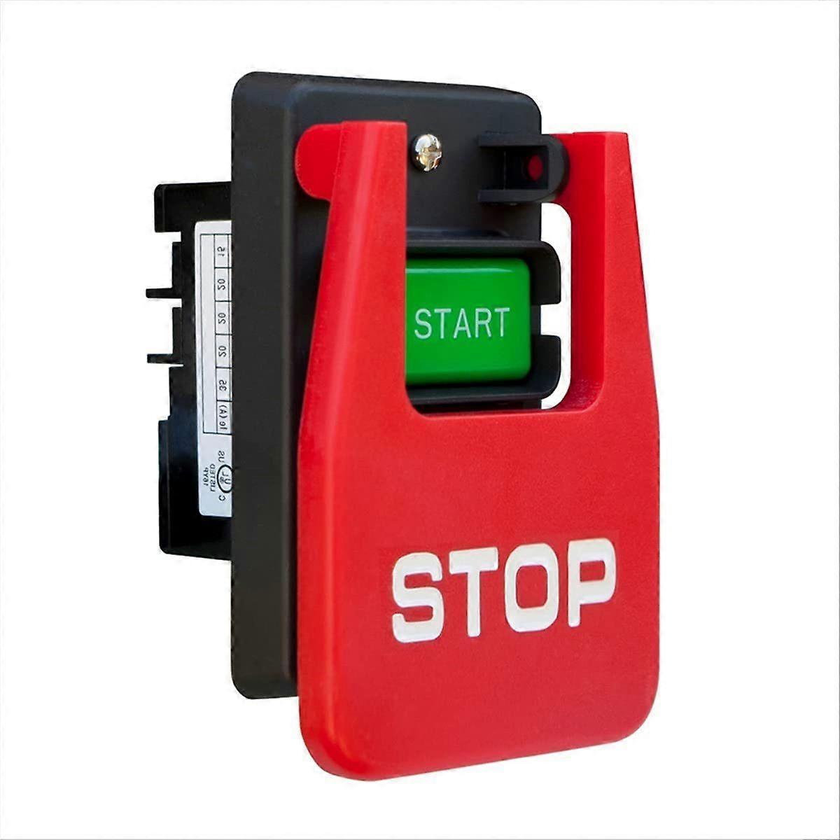 120V/230V Dual Voltage Paddle Switch, Large Knee Paddle for Power Tools Fast Power Off,for Table Sa