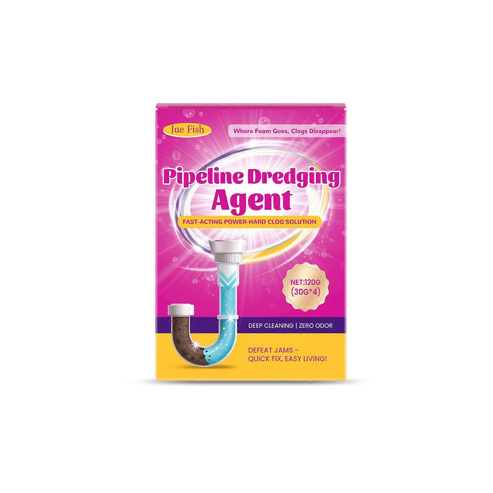 Jue Fish Pipe Unclogging Powder, More Than Bulkhead Clean, Dissolved, Odor Removal, Multiple Scenarios, Pipe Unclogging Powder