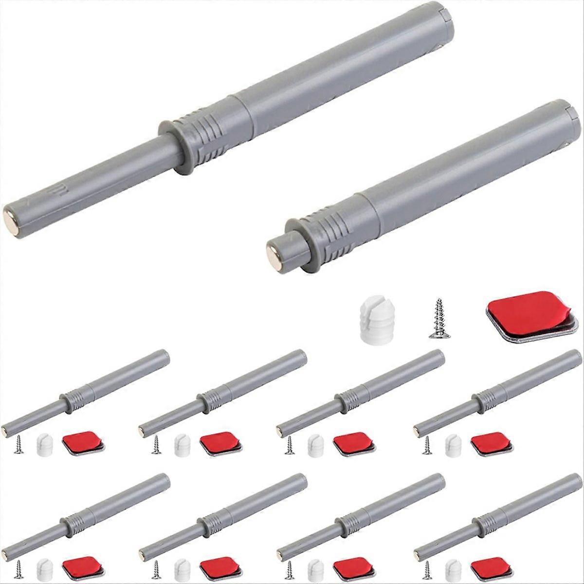 Push to Open Cabinet Hardware 10Pack Push Latch & Lock, Long
