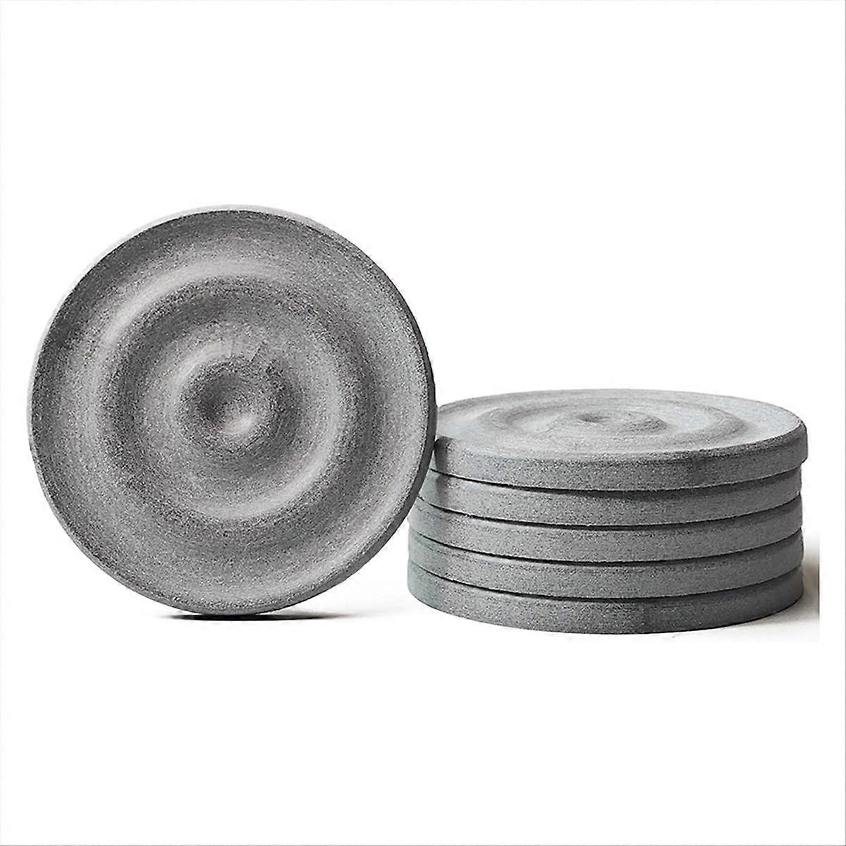 6 PCS Natural Diatomaceous Earth Table Coasters for Drinks