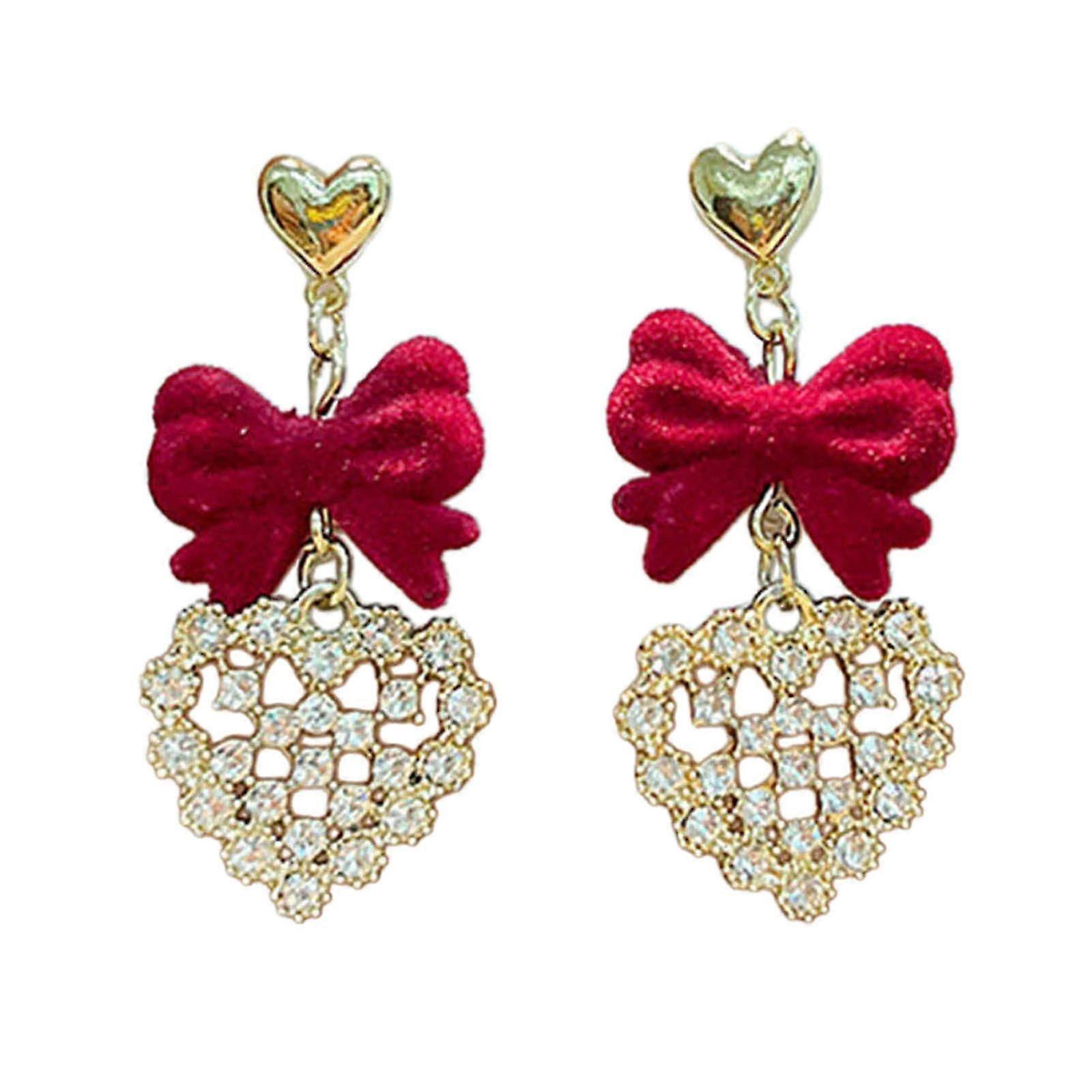 Stylish Bowknot Thread Tassel Earrings for Women's