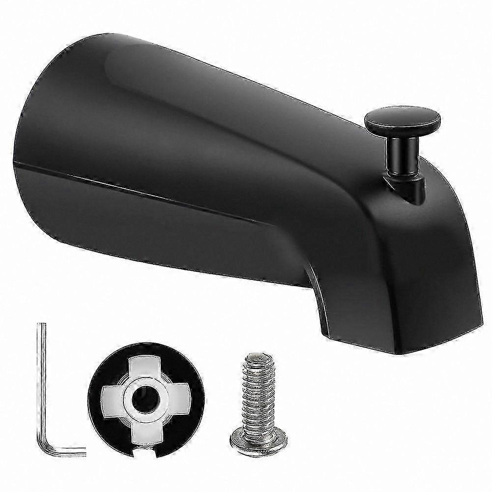Universal Adjustable Bathtub Faucet with Sliding Spout and Diverter for Easy Water Flow and Temperature Control