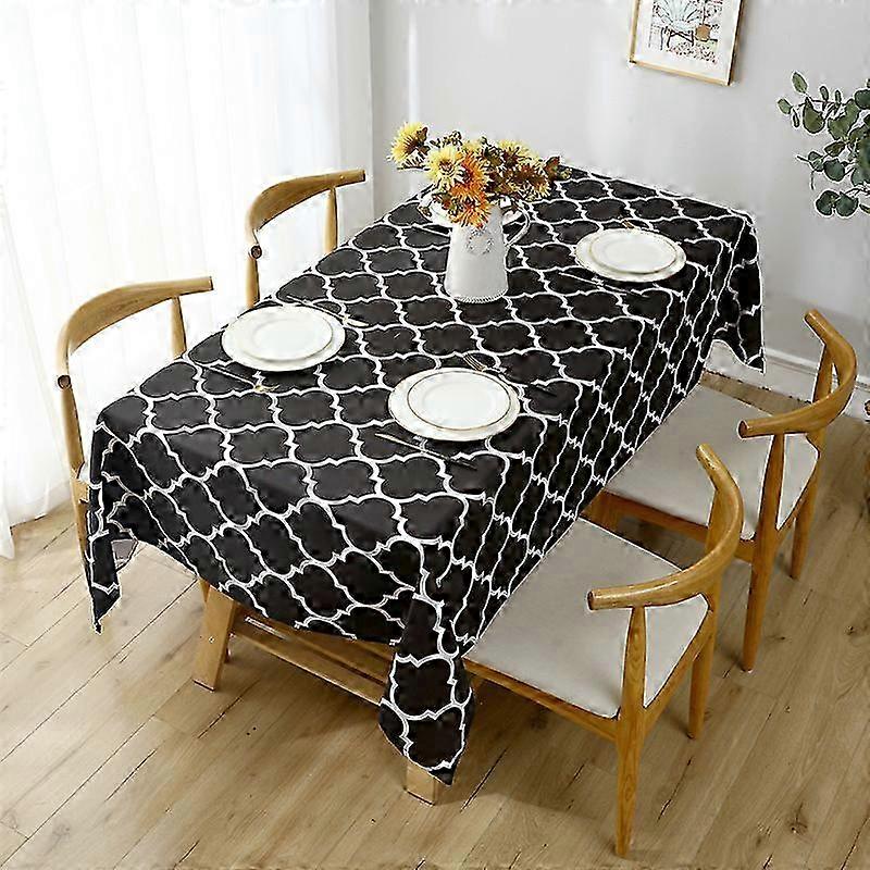 Moroccan Polyester Fabric Tablecloth Rectangle Table Cover