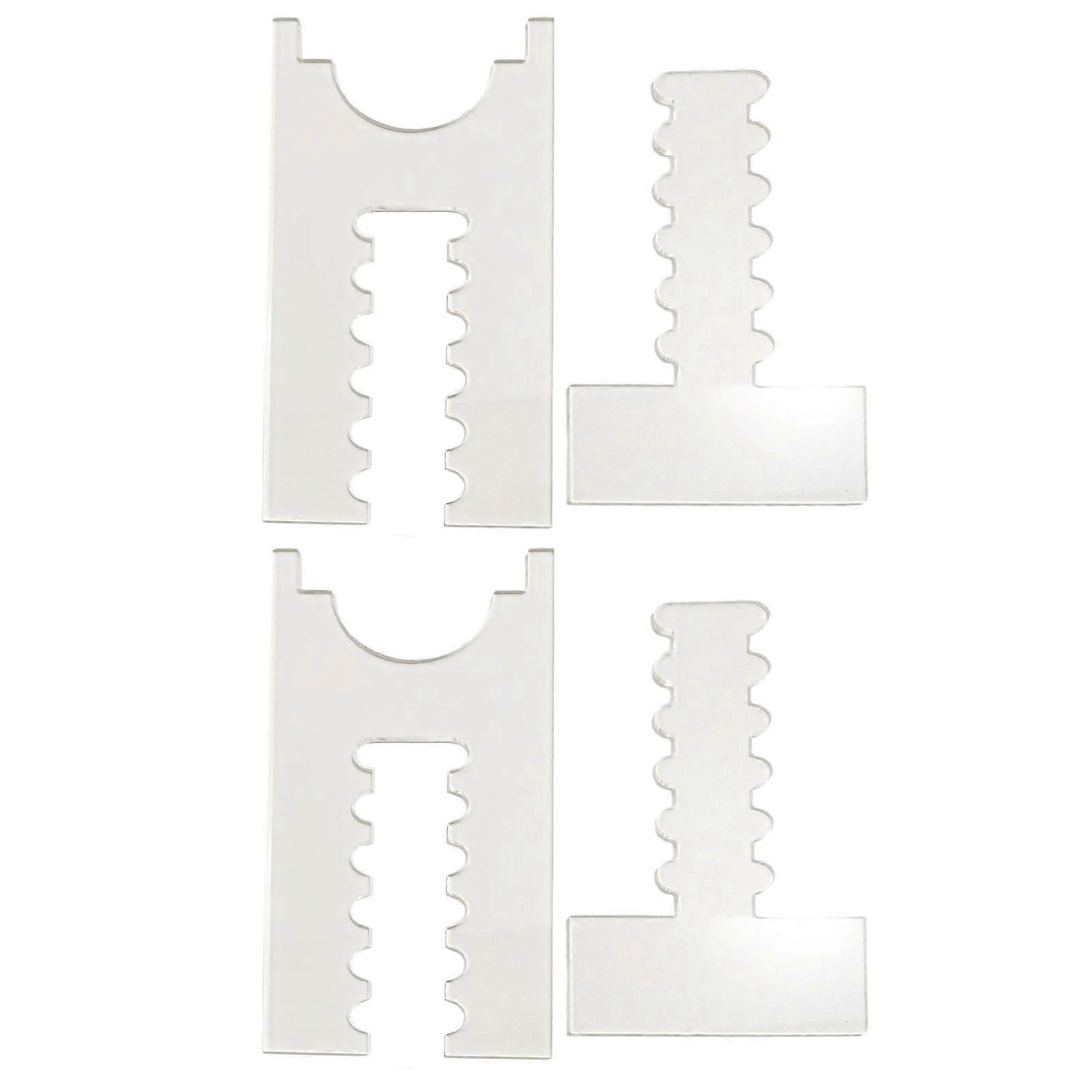 Clear Acrylic Adjustable Wall Gaps Fillers Easy Mounting Couch and Bed Stopper Spacer For Home Office Use Multicolor