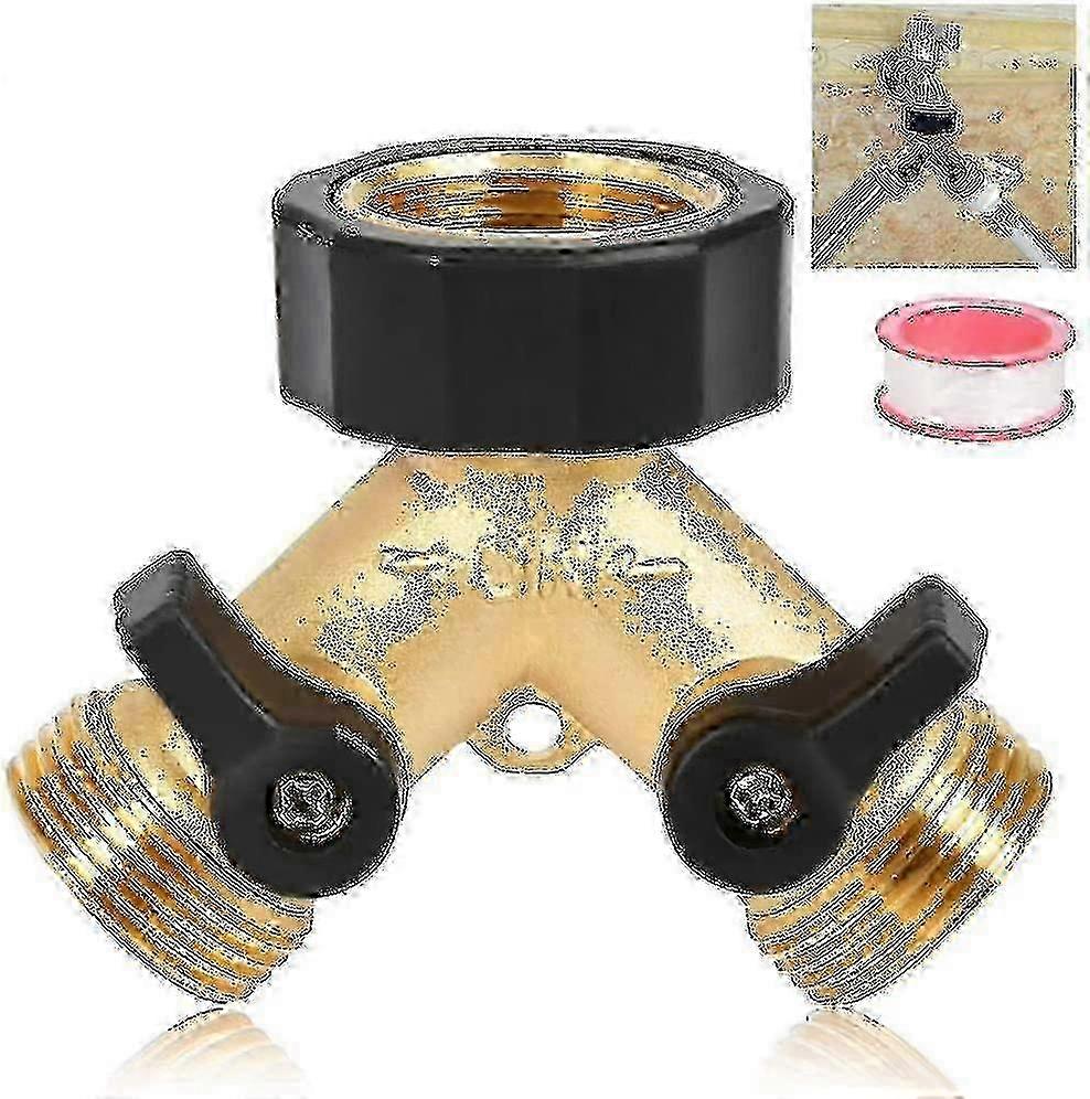 Dual Faucet Connector for Washing Machine - Flexible Hose Adapter