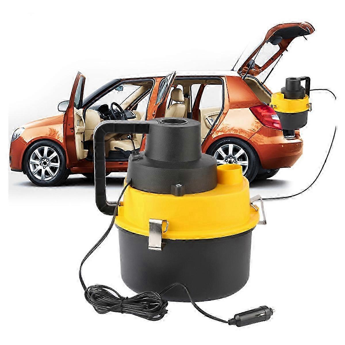 Portable car vacuum cleaner for wet and dry cleaning with multi-function