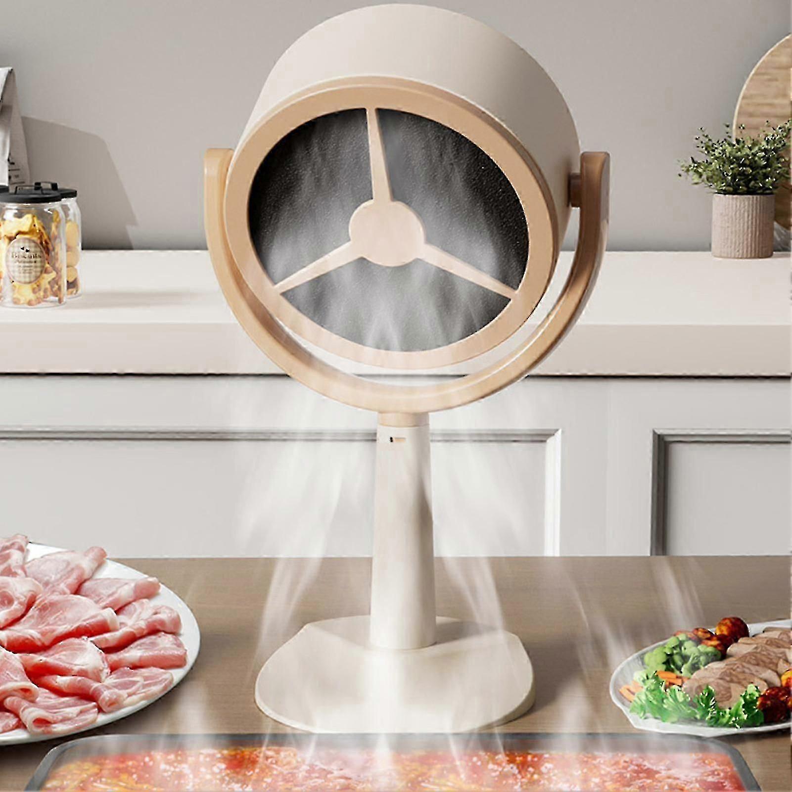 1 Set Mini Range Hood Portable Rechargeable Desktop Extractor for Home Camping-C-