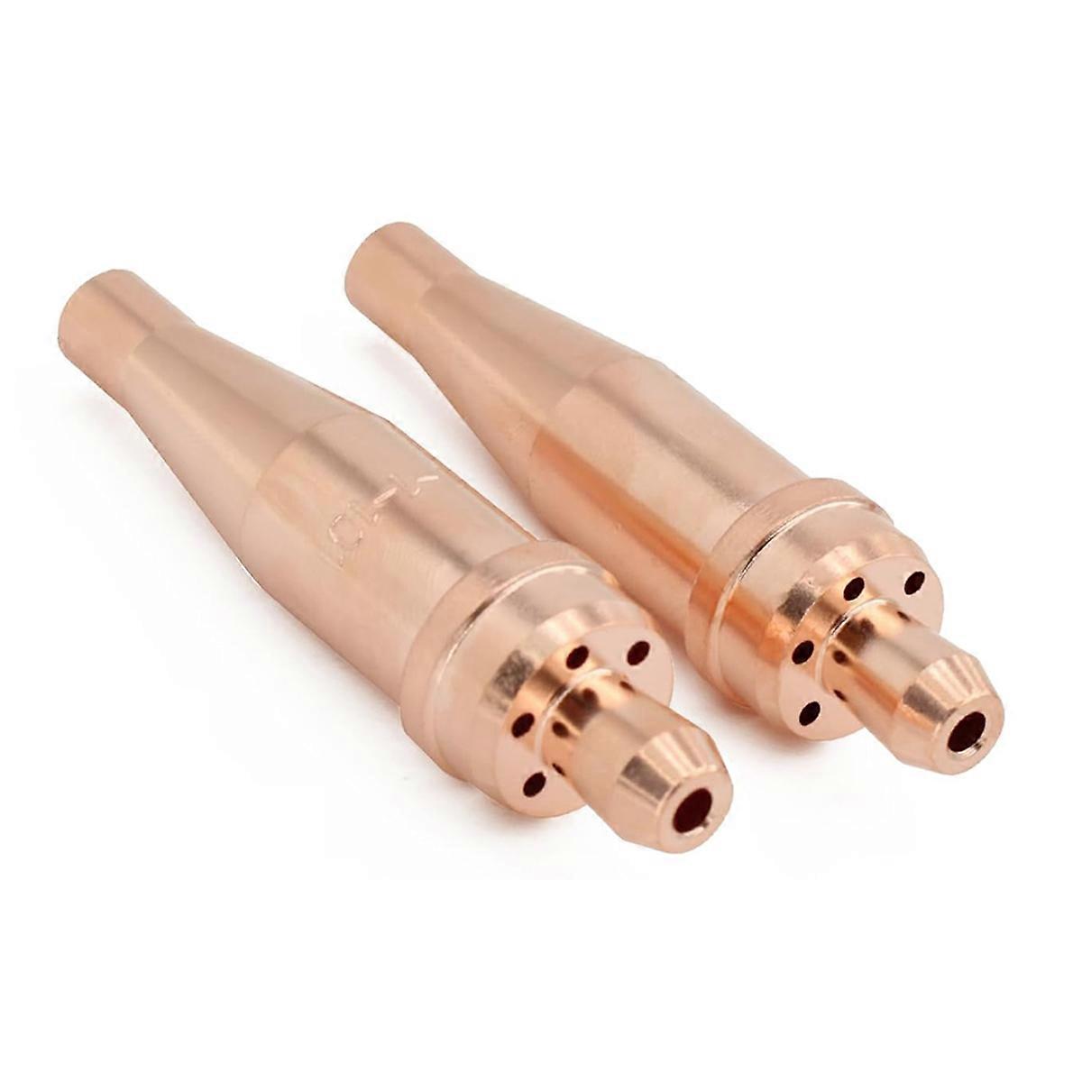 1-1-101 Acetylene Cutting Nozzle for Precision Welding and Metal Cutting, Fit V-Style Heavy Duty Torch - Pack of 2