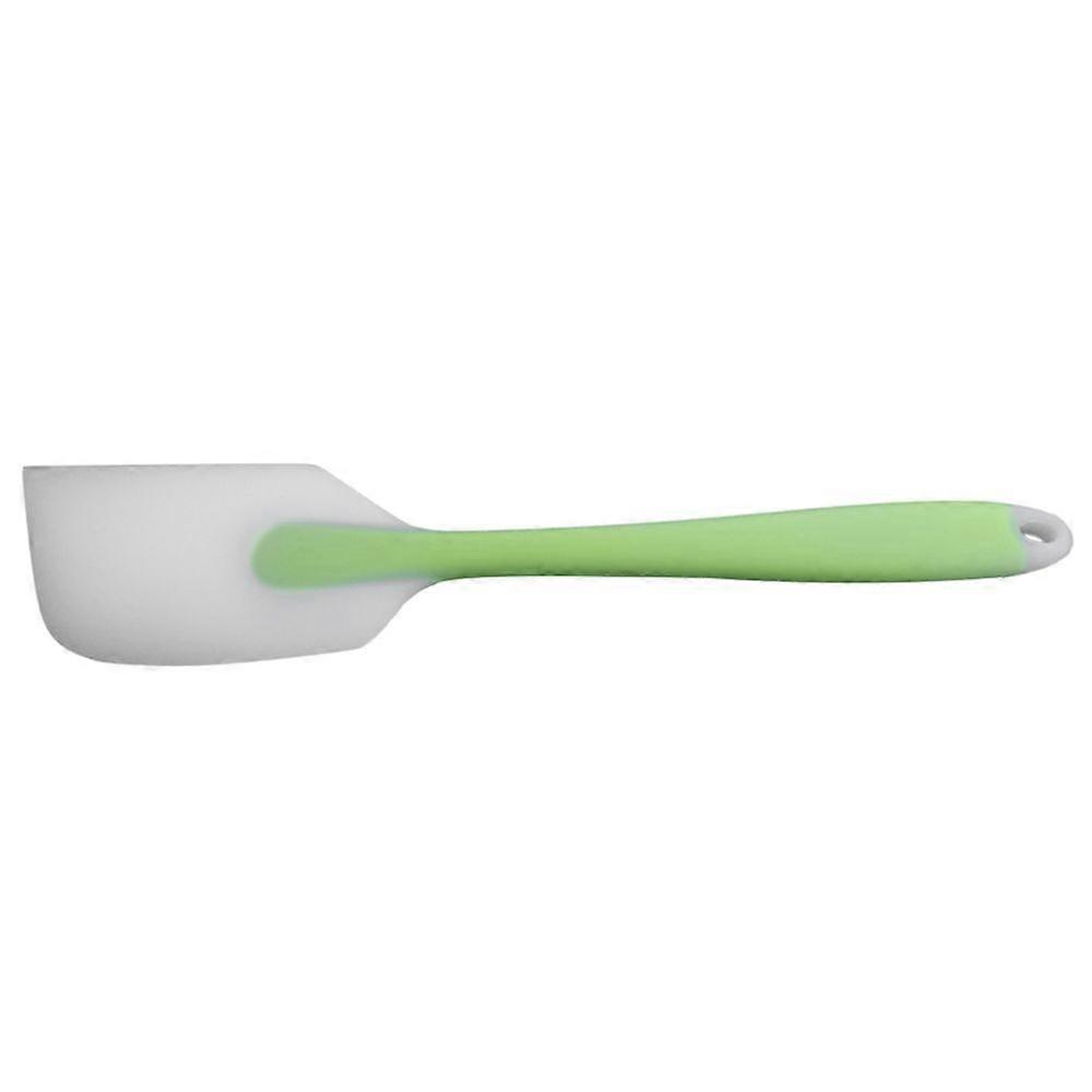 long handle silicone spatula heat-resist cake scraper green