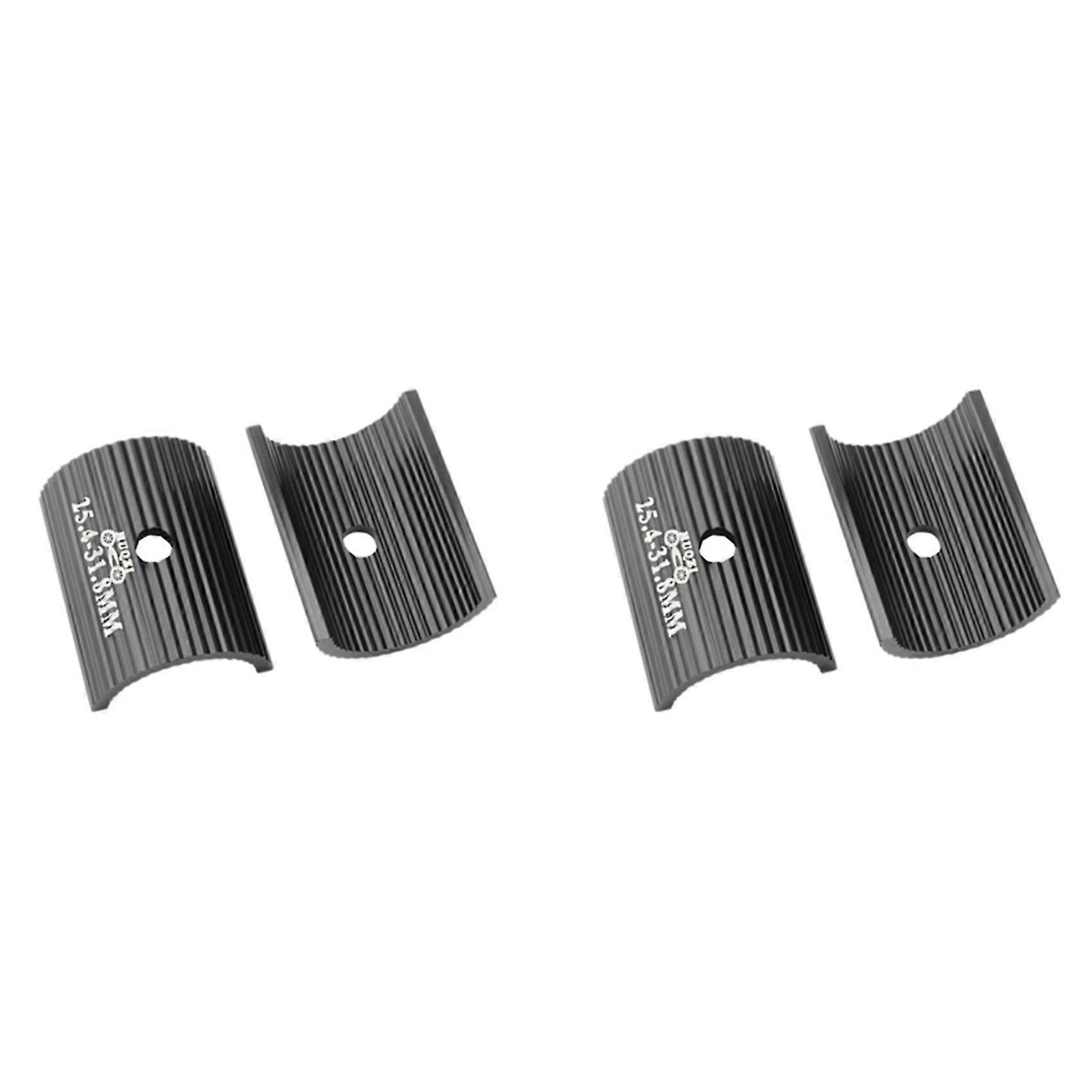 4x Bike Handle Bar Shim Bicycle Handlebar Adapter Bushing Stem Reducer 25.4-31.8mm Bicycle Parts Bl (tangling)